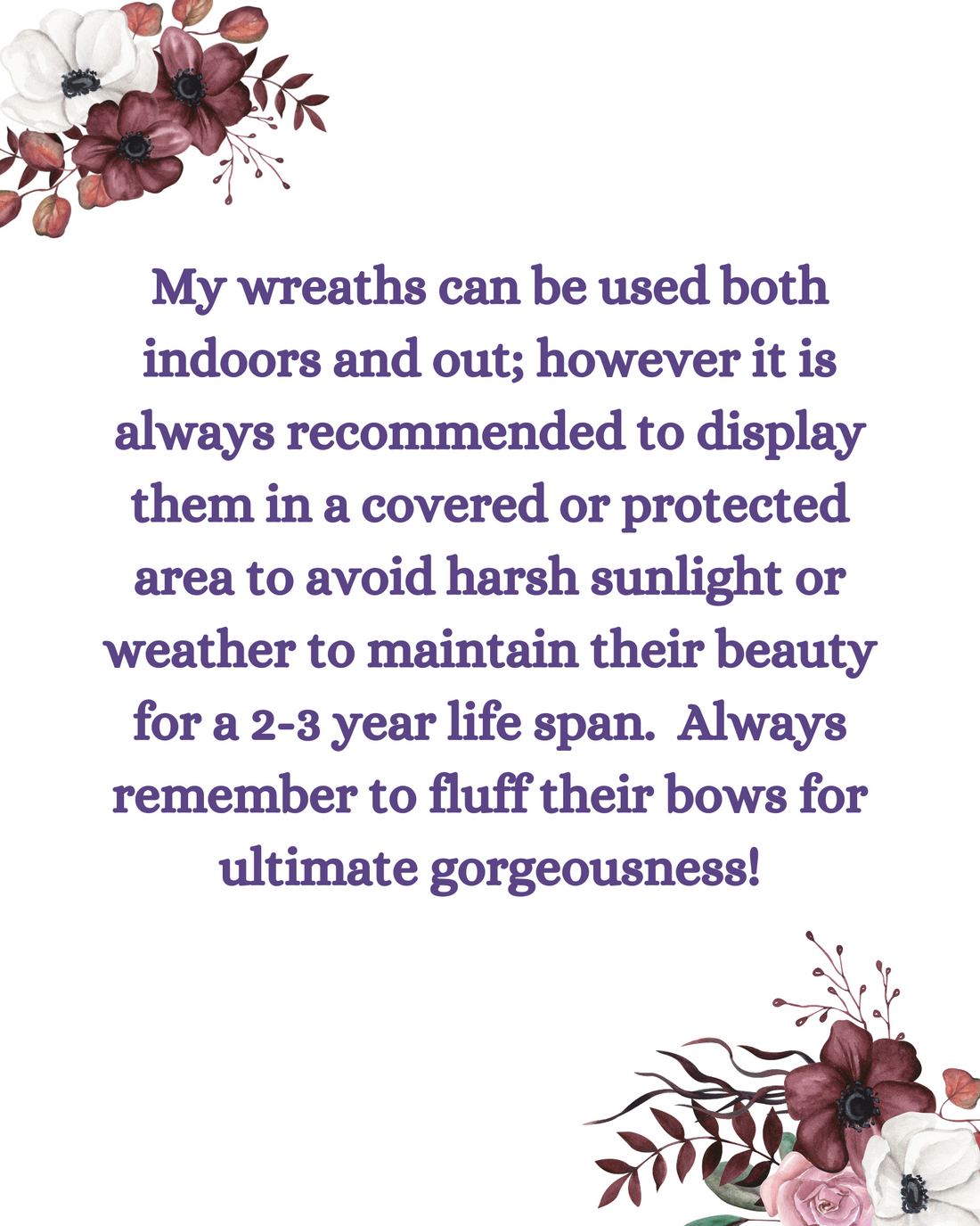 Moody, Magical & Made to Last: How to Care for Your Custom Wreath or Centerpiece