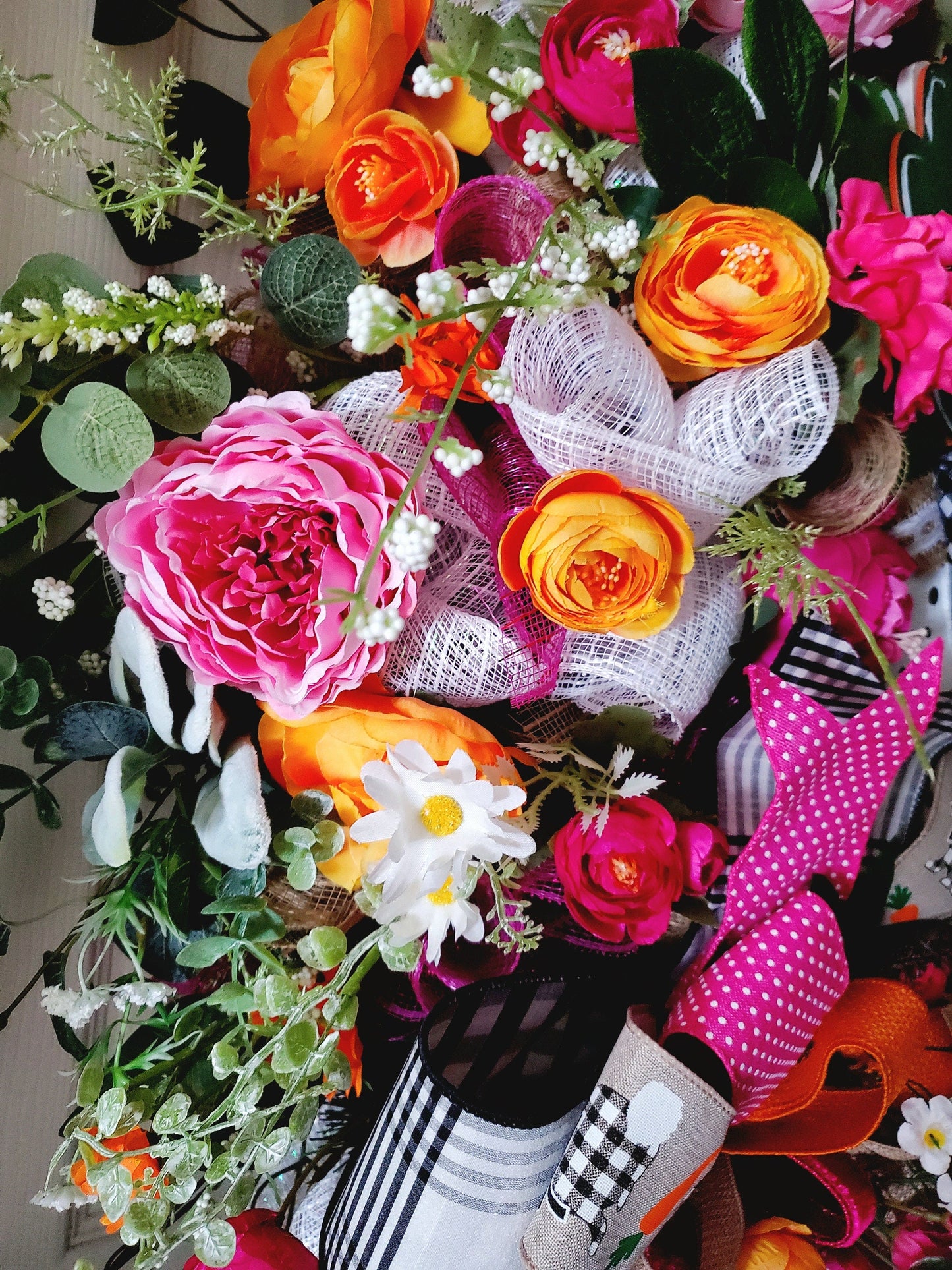 Farmhouse Style Carrot Front Door Wreath Stuffs n Things by JD