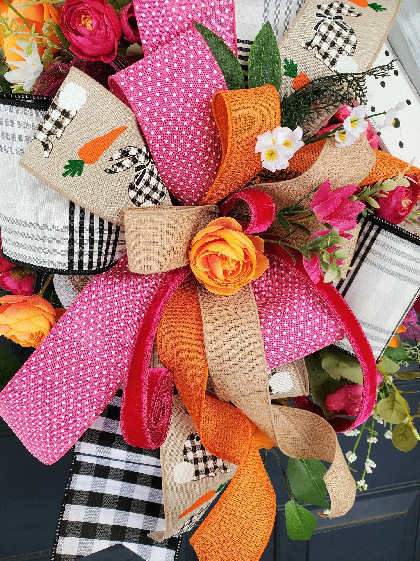 Farmhouse Style Carrot Front Door Wreath Stuffs n Things by JD