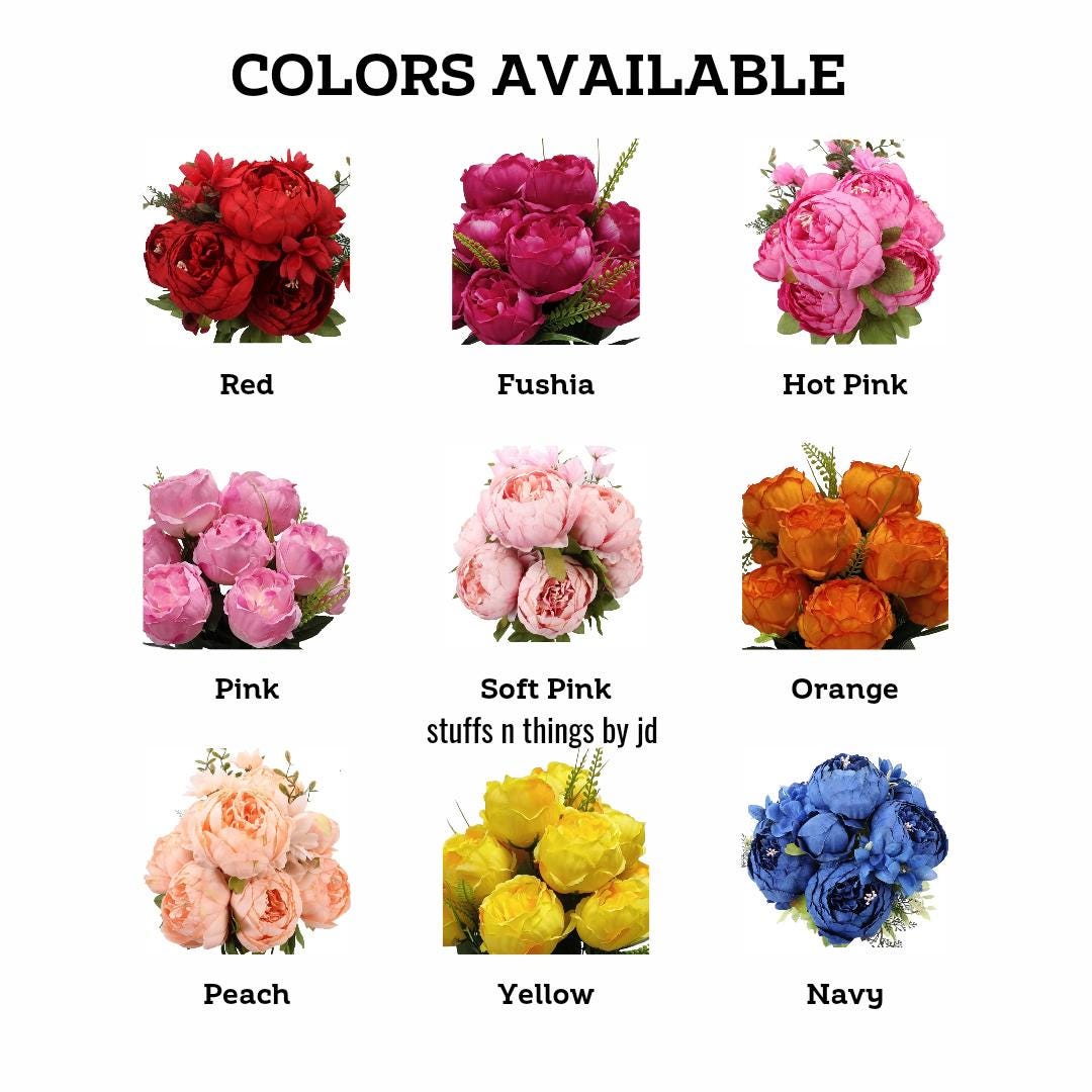 Every Day Peony Grapevine Wreath - Your Custom Color Choice Stuffs n Things by JD