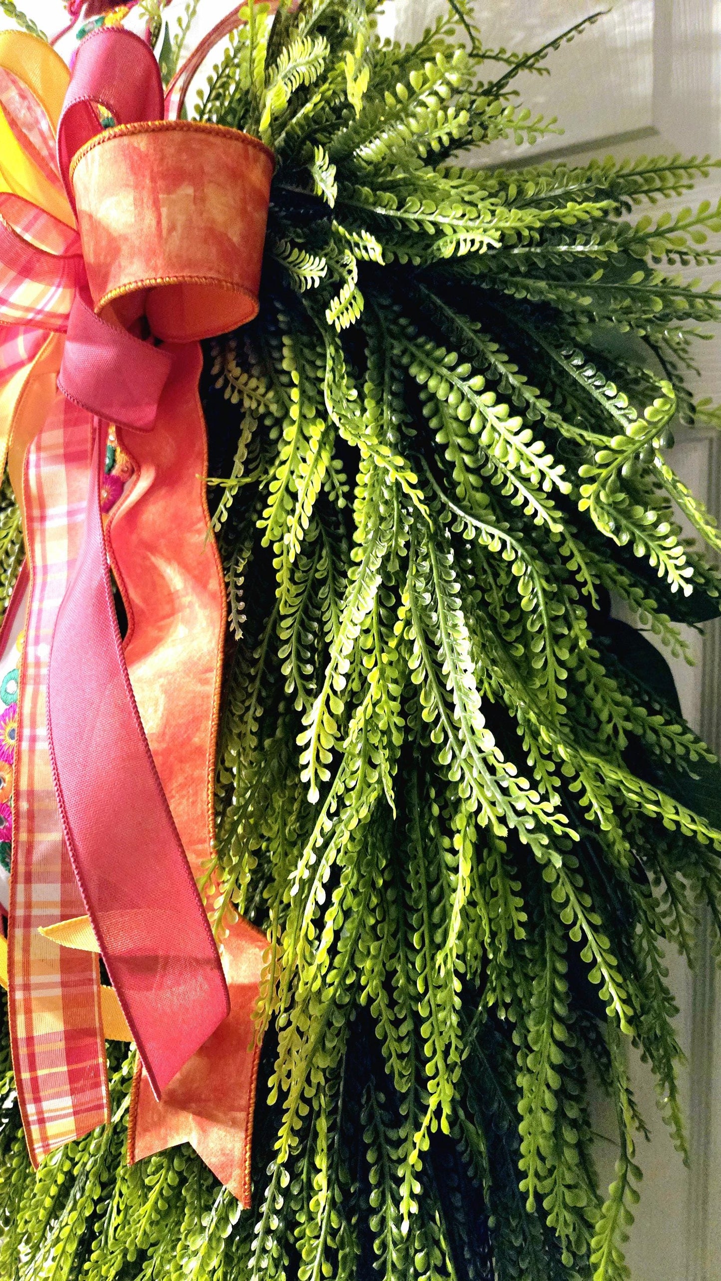 40x30 Bead Grass & Button Fern Every Day Greenery Wreath Stuffs n Things by JD