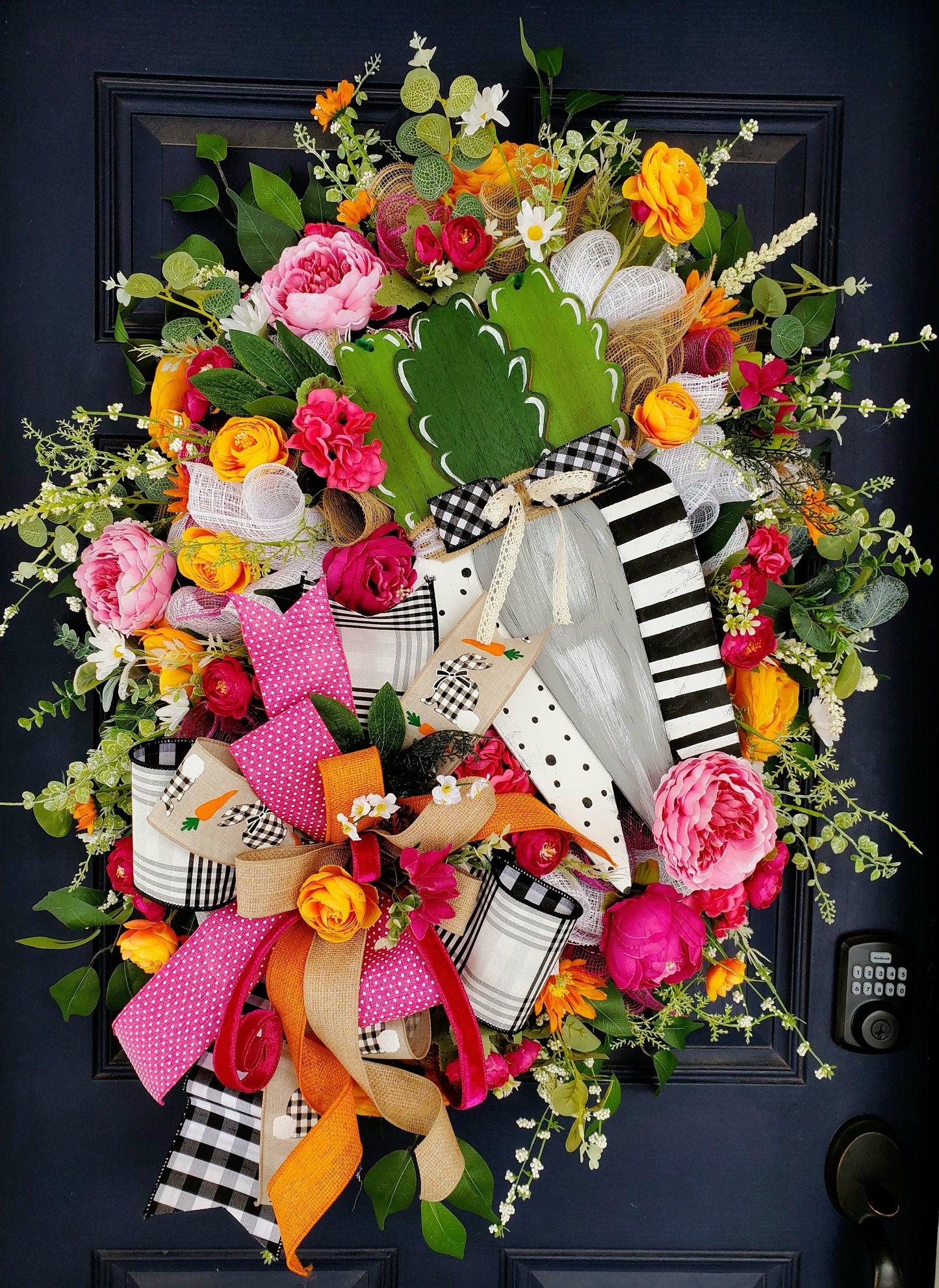 Farmhouse Style Carrot Front Door Wreath Stuffs n Things by JD