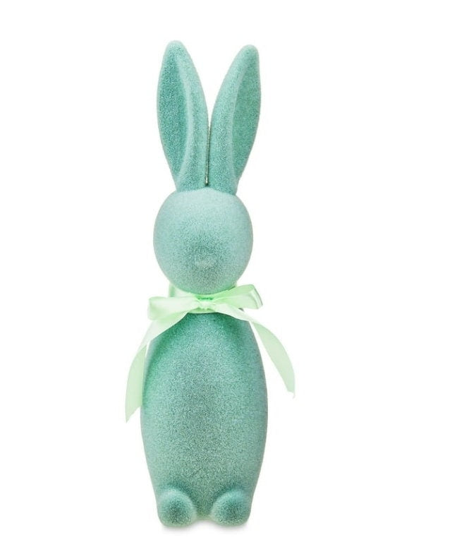 16 in Flocked Bunny Easter Decor & Bunny Wreath Attachment Stuffs n Things by JD