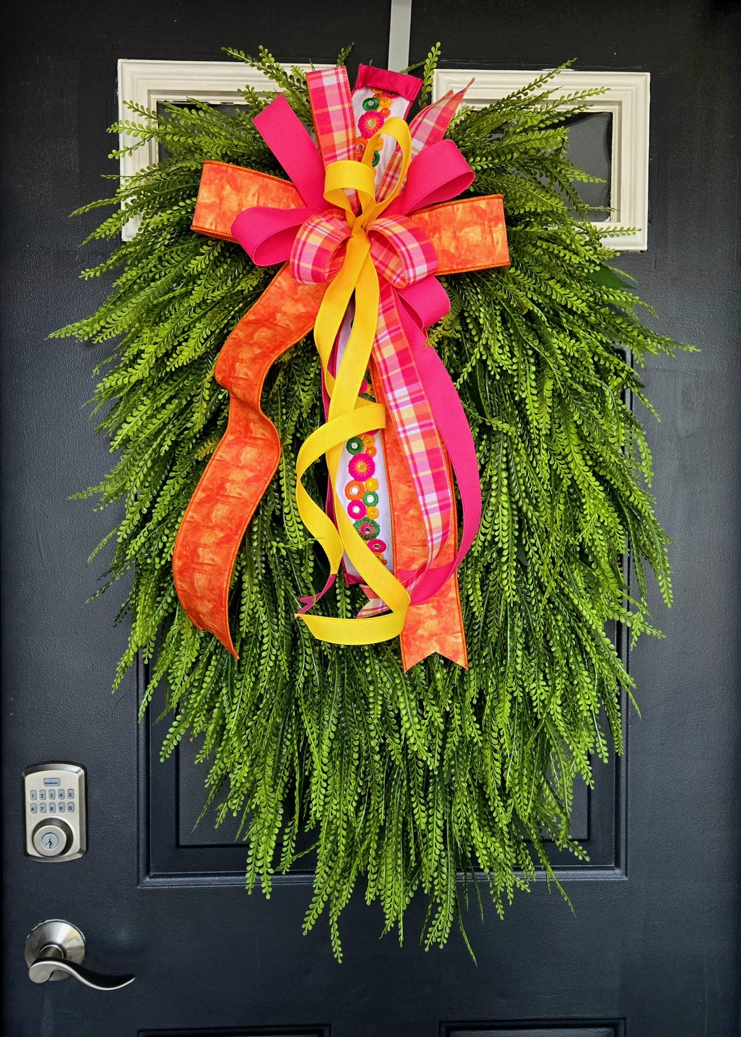 40x30 Bead Grass & Button Fern Every Day Greenery Wreath Stuffs n Things by JD