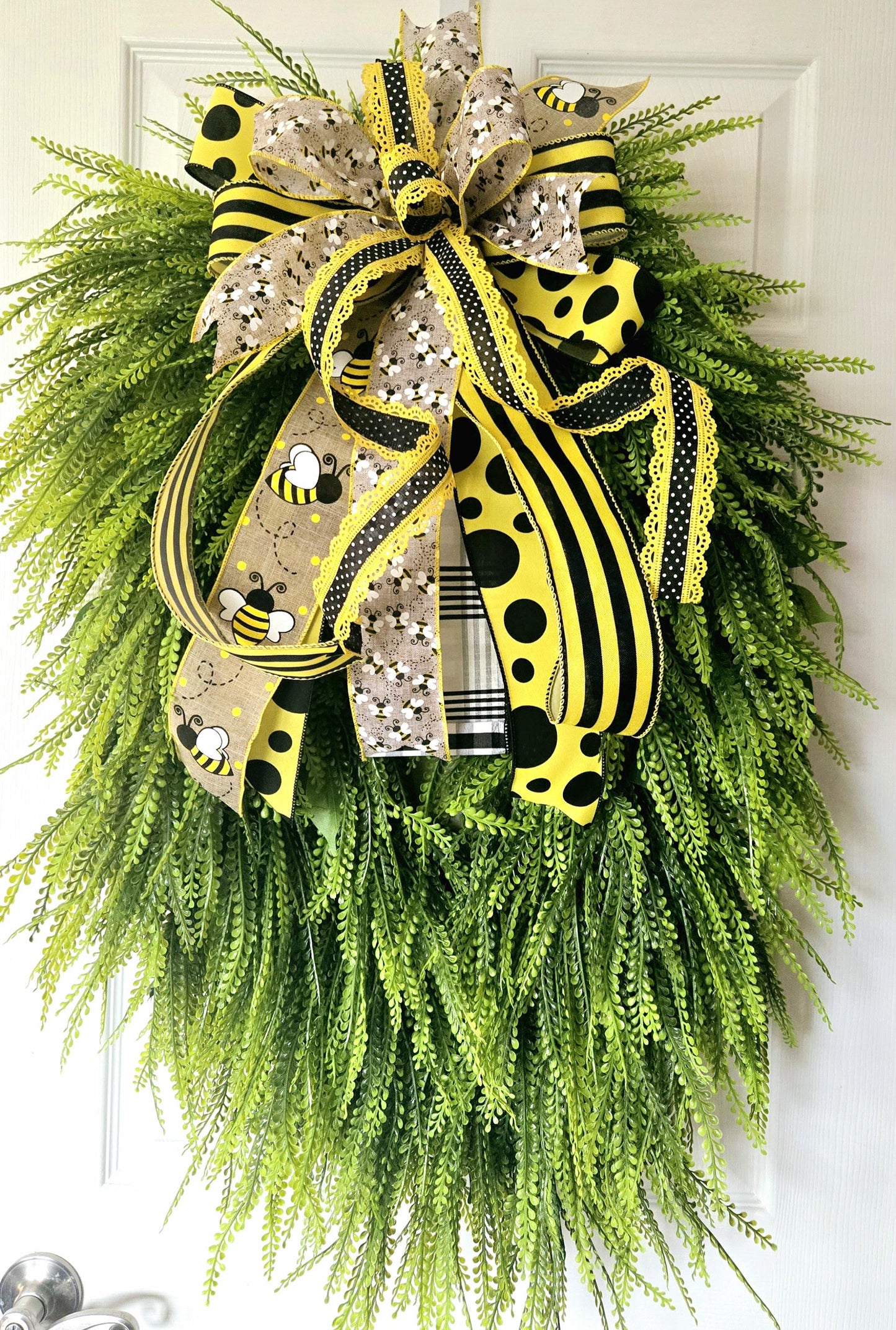 40x30 Bead Grass & Button Fern Every Day Greenery Wreath Stuffs n Things by JD