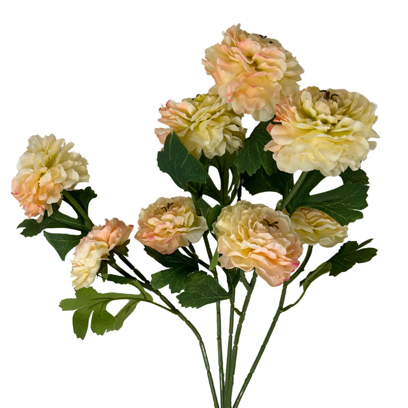 21" Ruffled Ranunculus Bush
