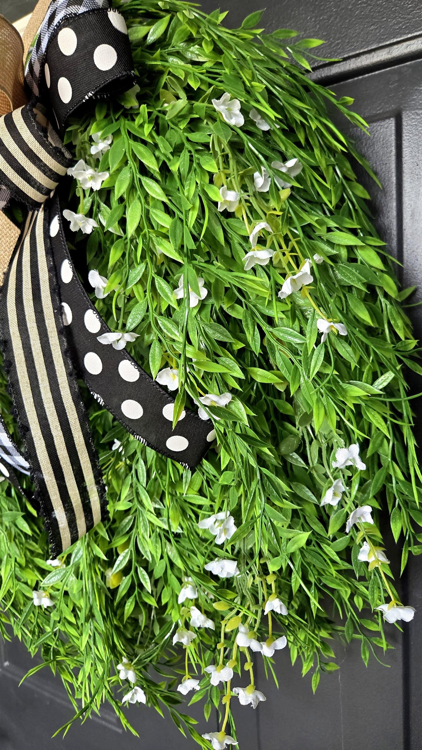 Every Day Weeping Willow Wreath with Flowers Stuffs n Things by JD