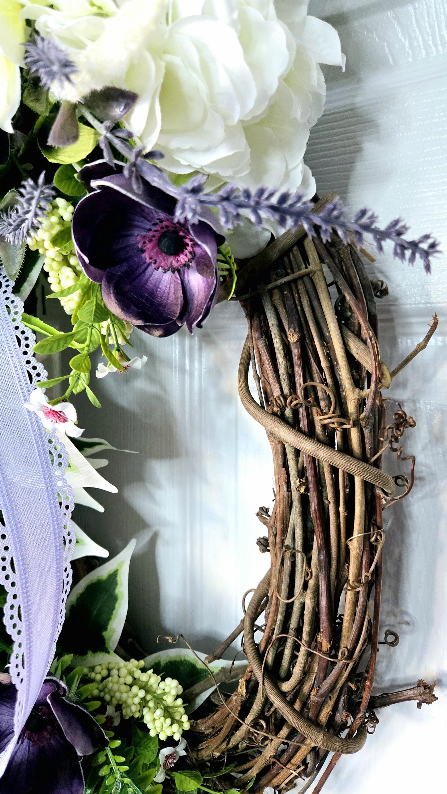 Spring or Summer Purple Every Day Front Door Wreath Stuffs n Things by JD