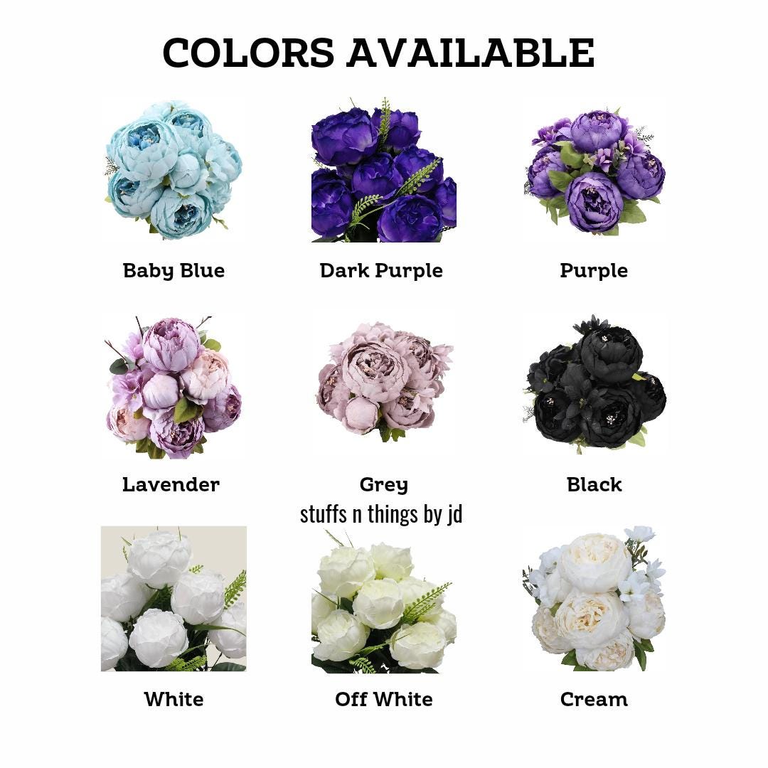 Every Day Peony Grapevine Wreath - Your Custom Color Choice Stuffs n Things by JD