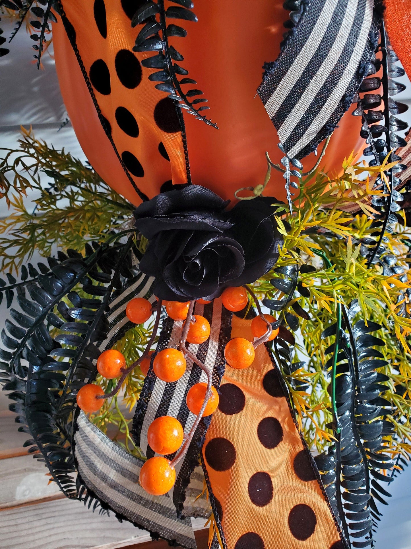 Gothic Skull & Pumpkin Candlestick Centerpiece - Halloween decor Stuffs n Things by JD