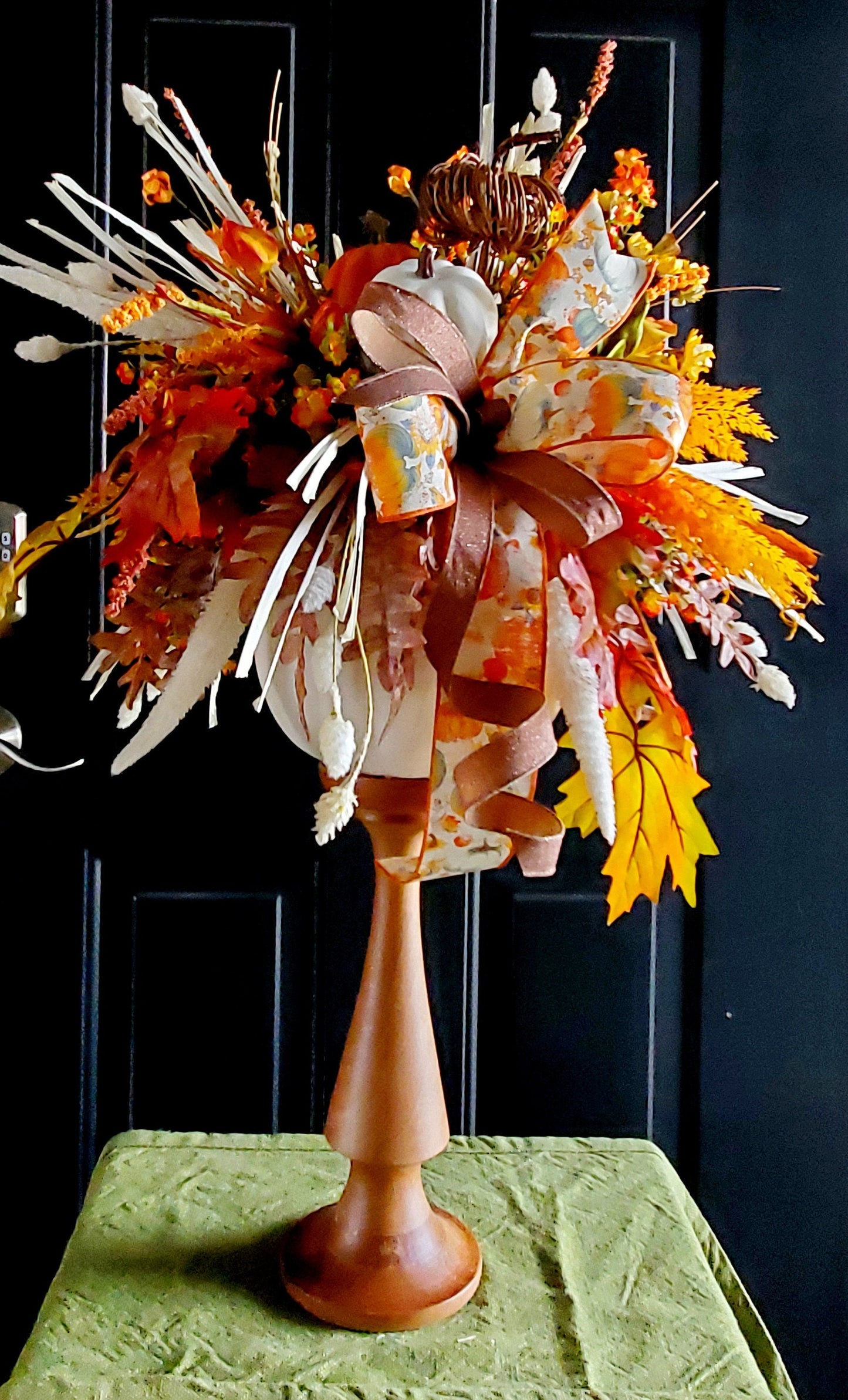 Boho Autumn Harvest Pumpkin Candlestick Centerpiece for Your Fall Table Decor My Store