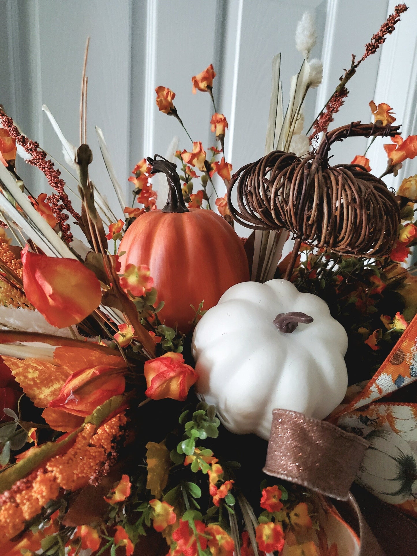 Boho Autumn Harvest Pumpkin Candlestick Centerpiece for Your Fall Table Decor My Store