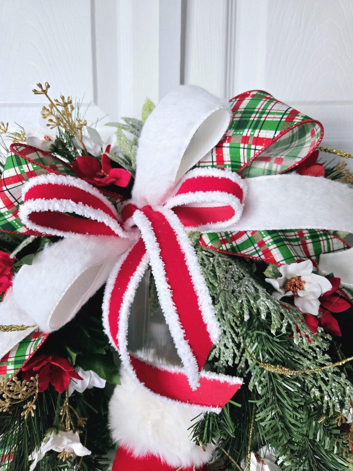 Ice Skates Winter Grapevine Wreath for Front Door Stuffs n Things by JD