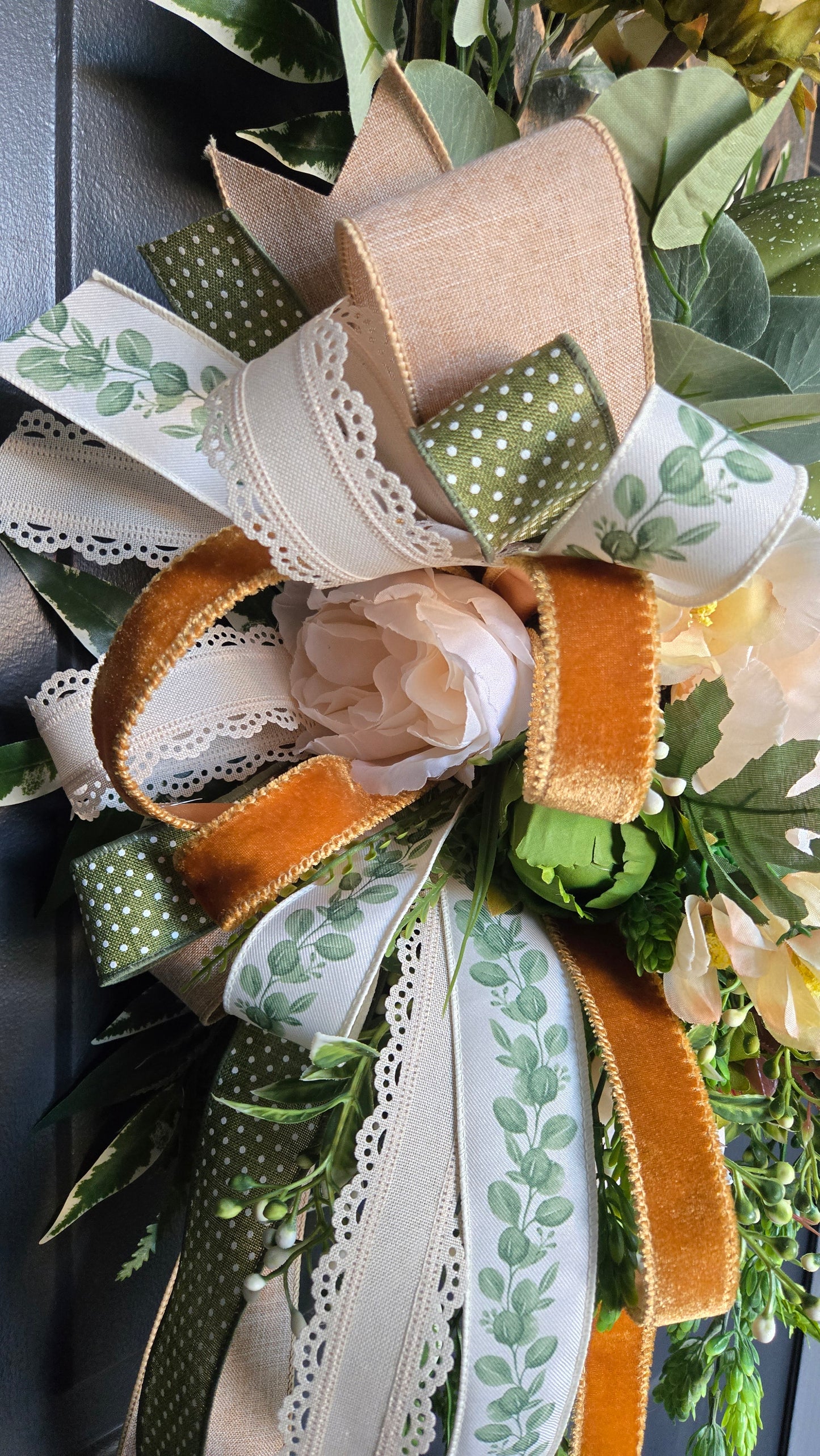 Neutral Fall Home Decor – Farmhouse Pumpkin Window Pane Door Hanger or Wall Art