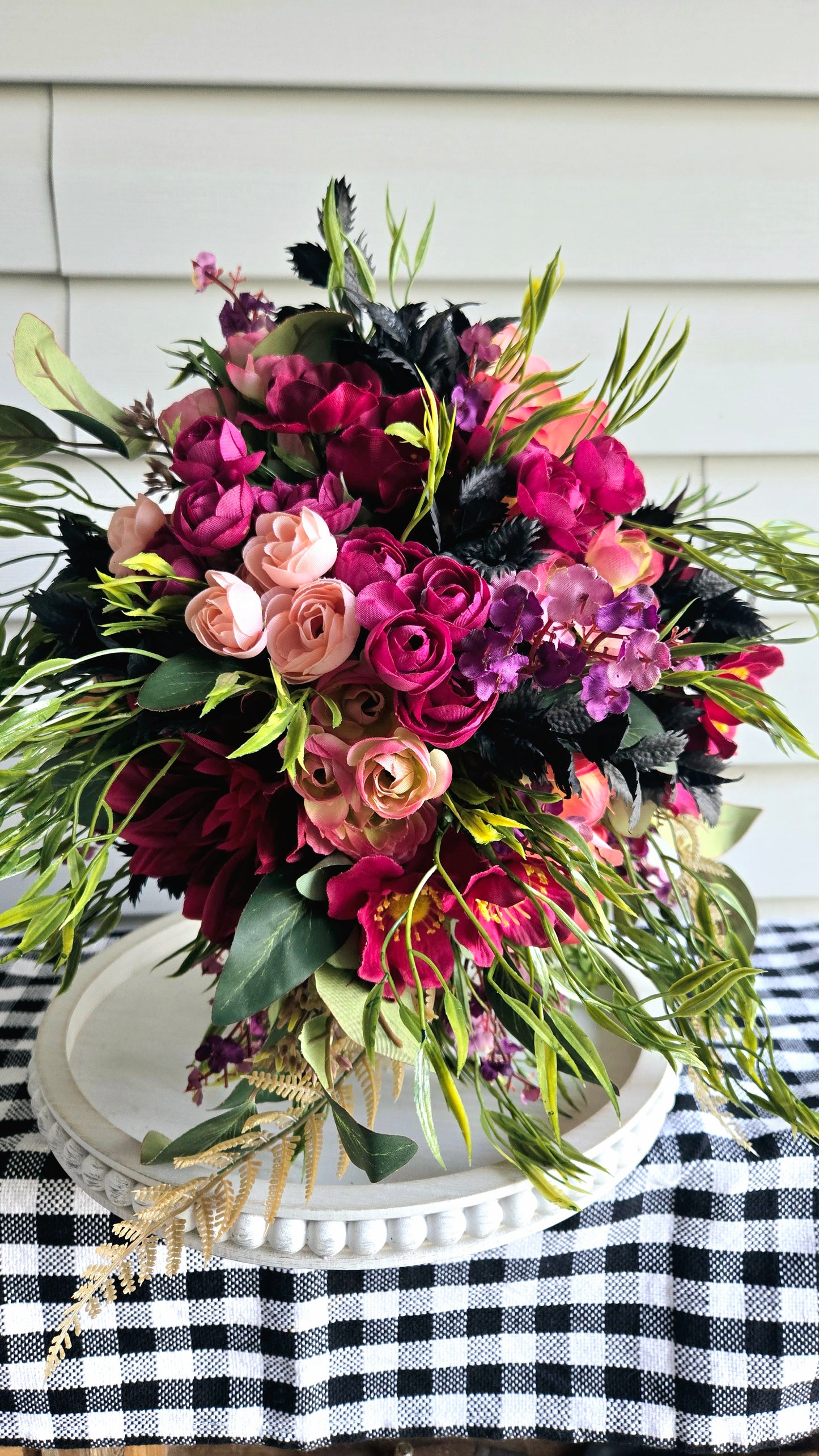 Gothic Skull Bust Arrangement - Mother's Day Gift Idea - Stuffs n Things by JD