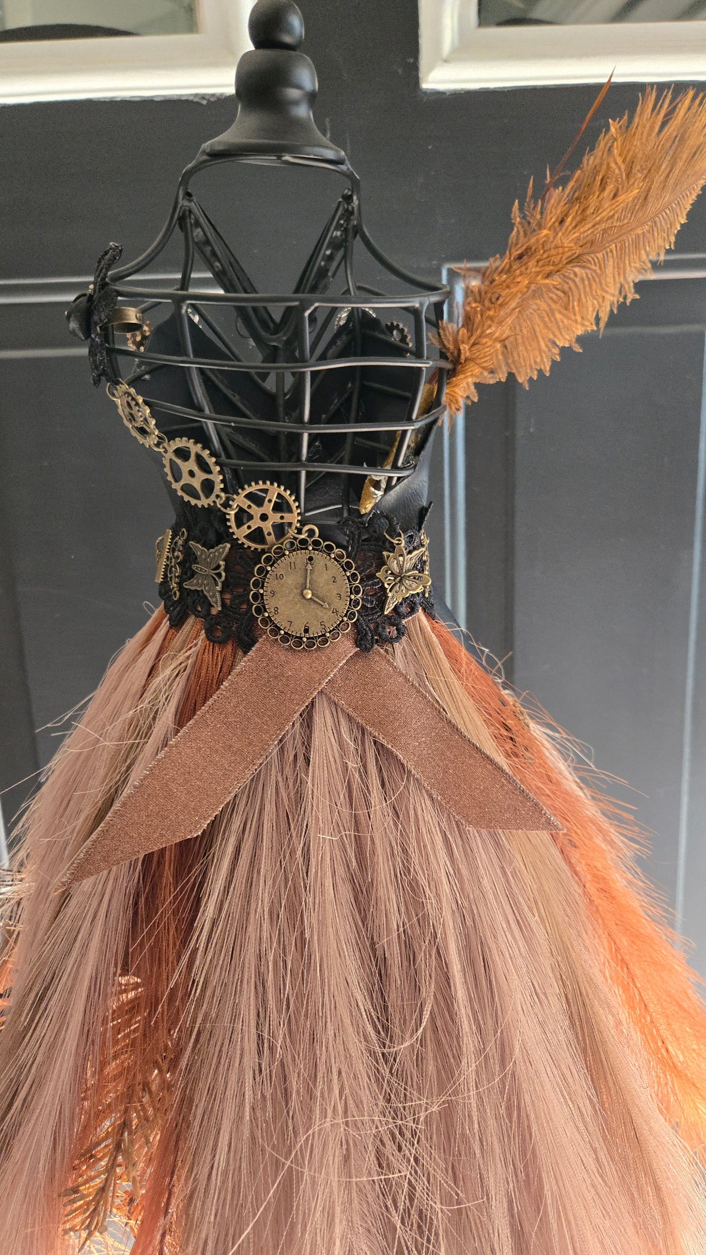Steampunk Mannequin Art Dress Form - Industrial Gothic Decor