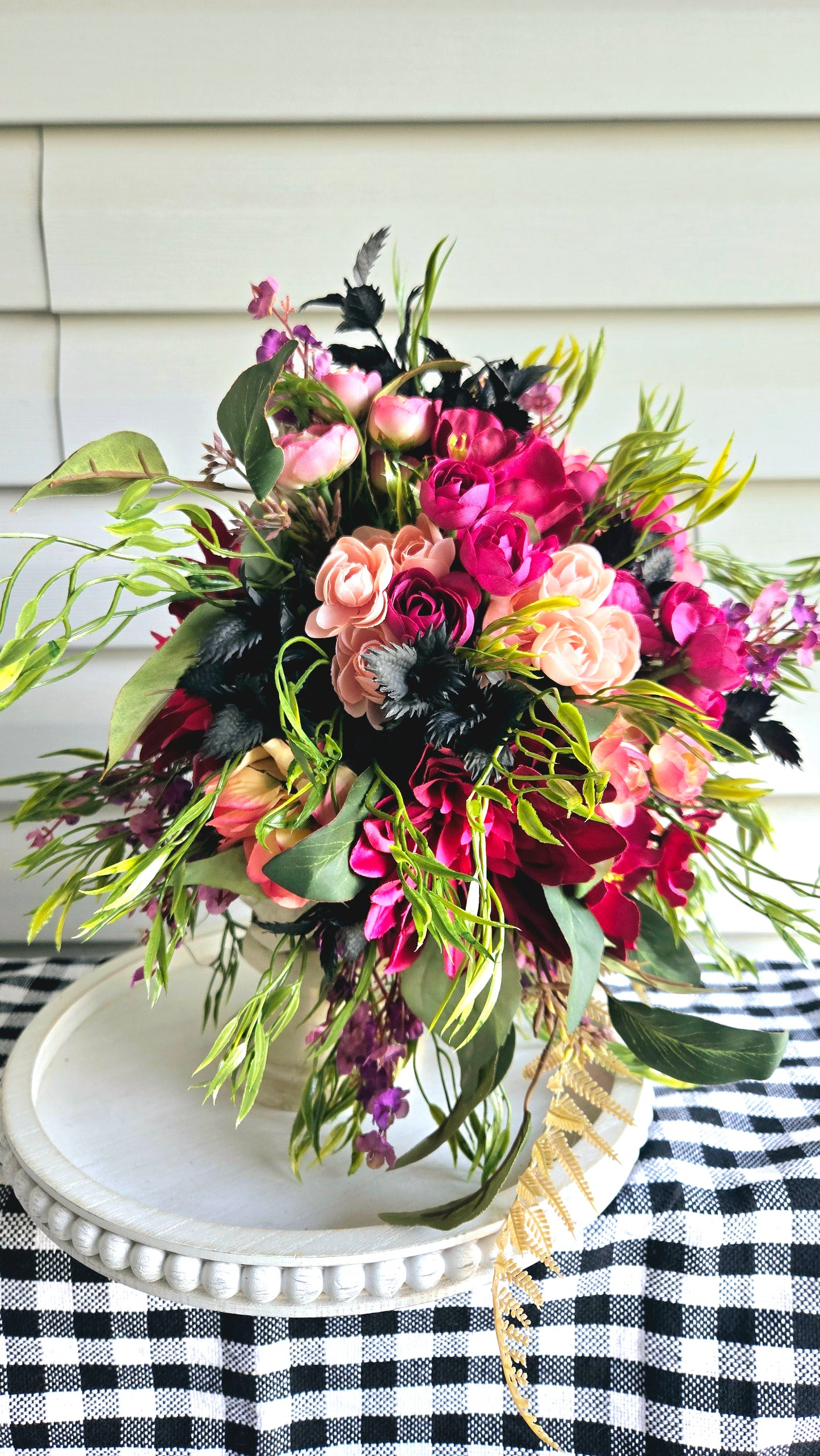 Gothic Skull Bust Arrangement - Mother's Day Gift Idea - Stuffs n Things by JD