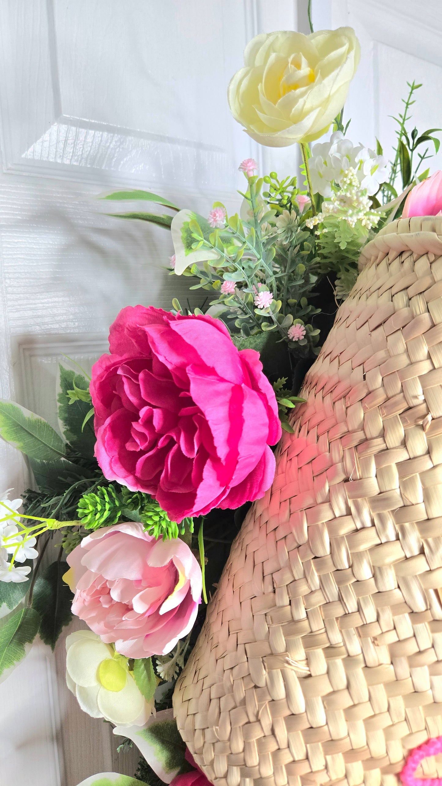 51" Peony Festival and Basket Swag