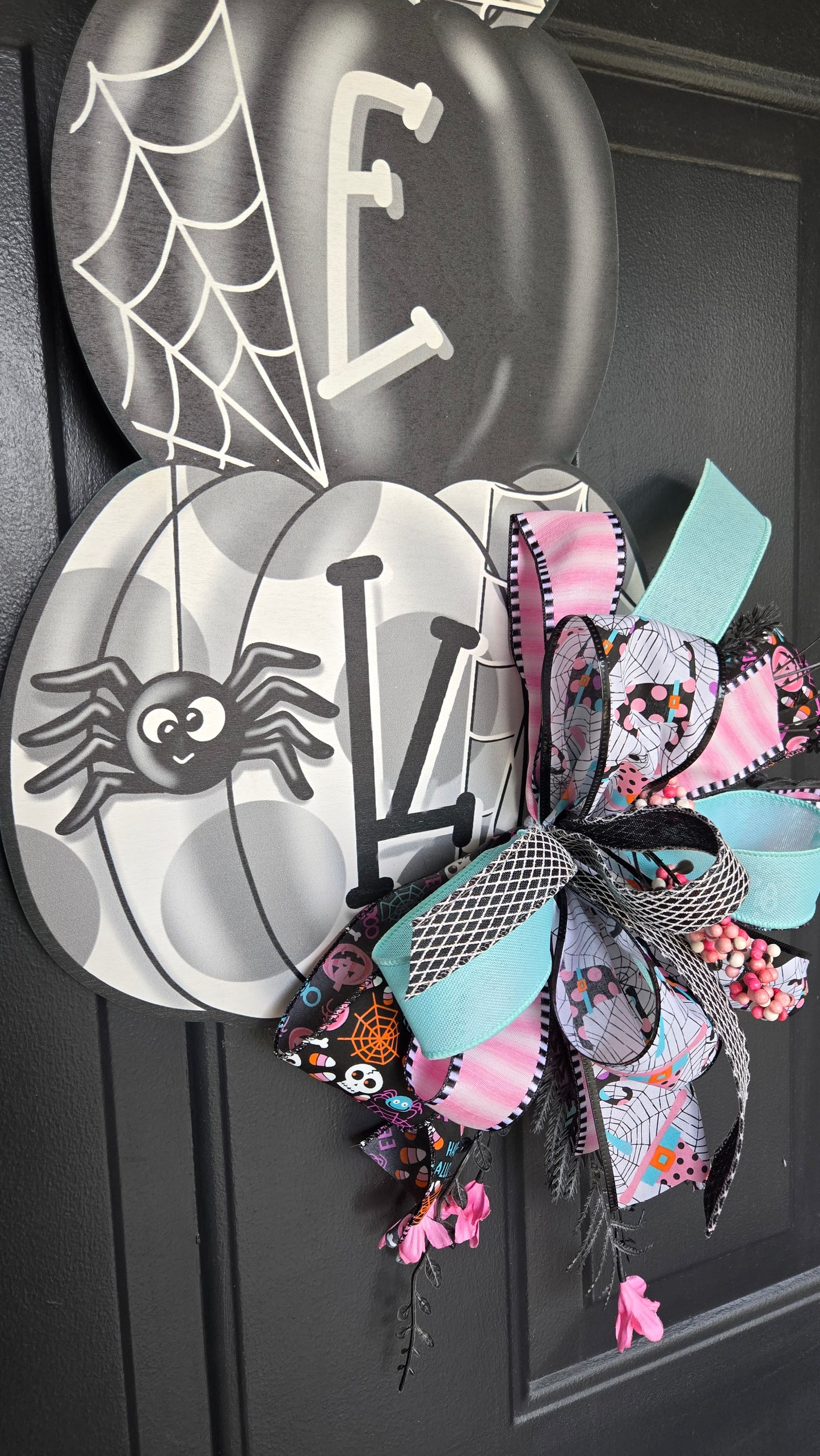 Wood Sign - Halloween EEK Front Door Decor