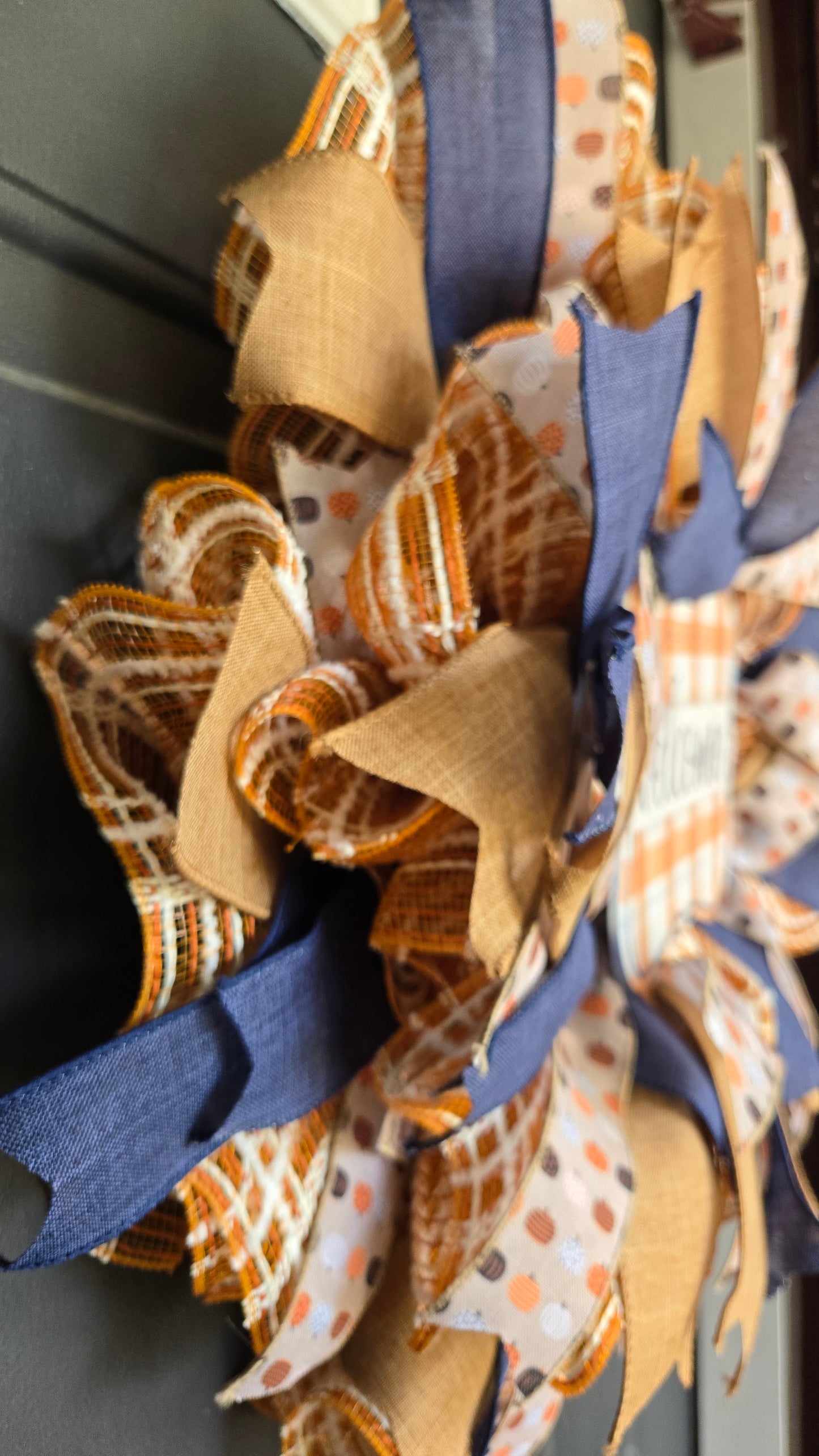 Fall Wreath - Plaid Welcome