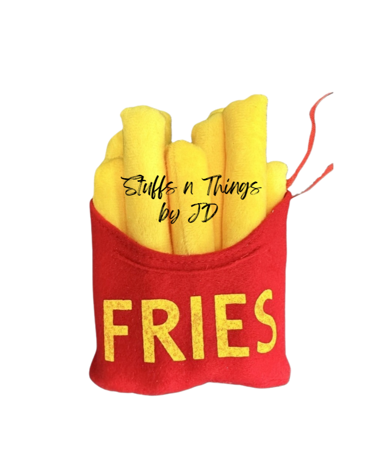 French Fries - 6" Plush Attachment Wreath Accent