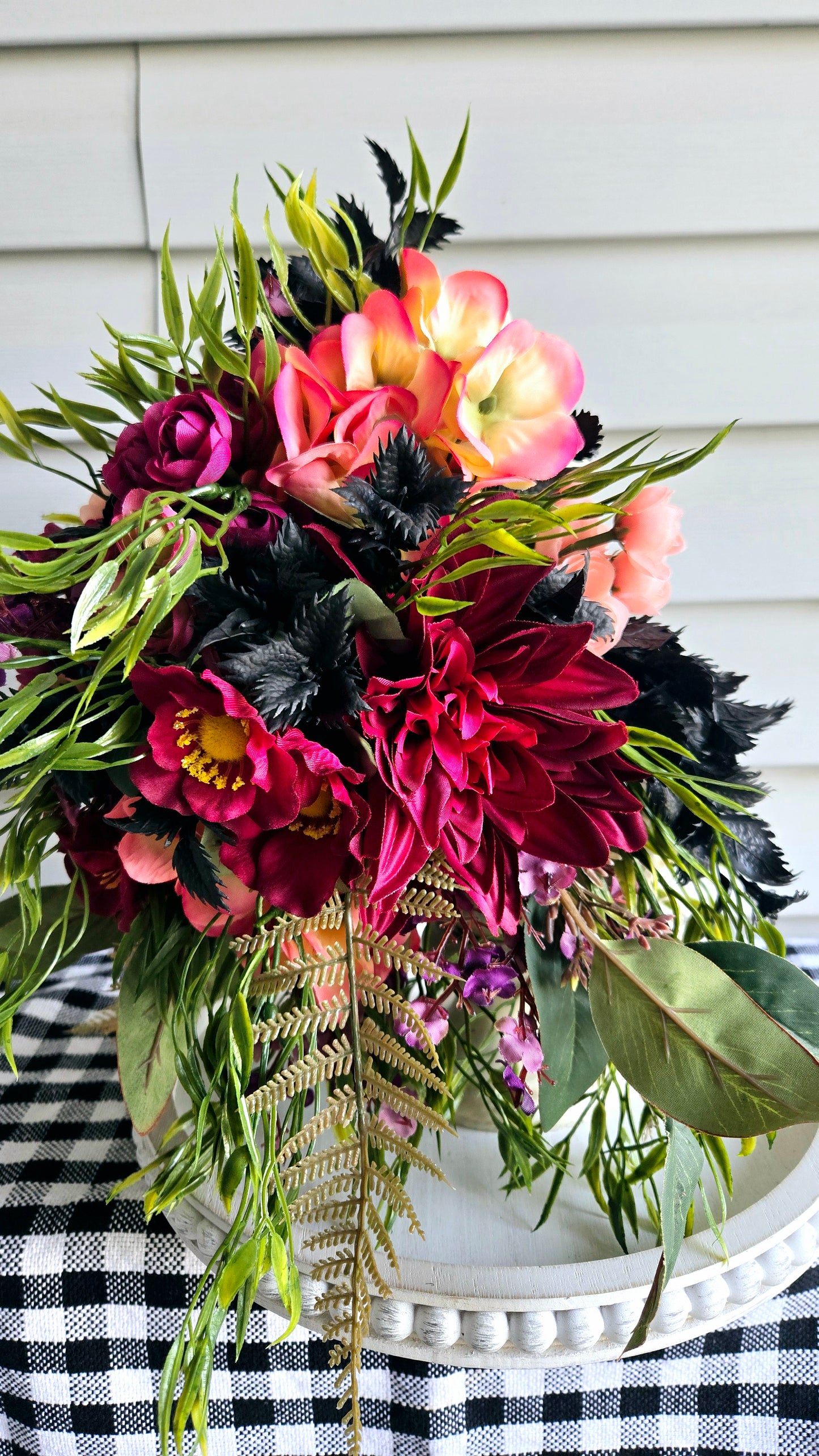 Gothic Skull Bust Arrangement - Mother's Day Gift Idea - Stuffs n Things by JD