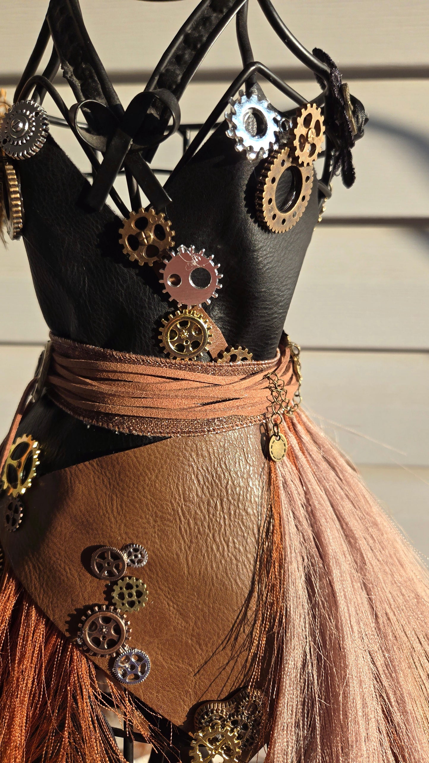 Steampunk Mannequin Art Dress Form - Industrial Gothic Decor