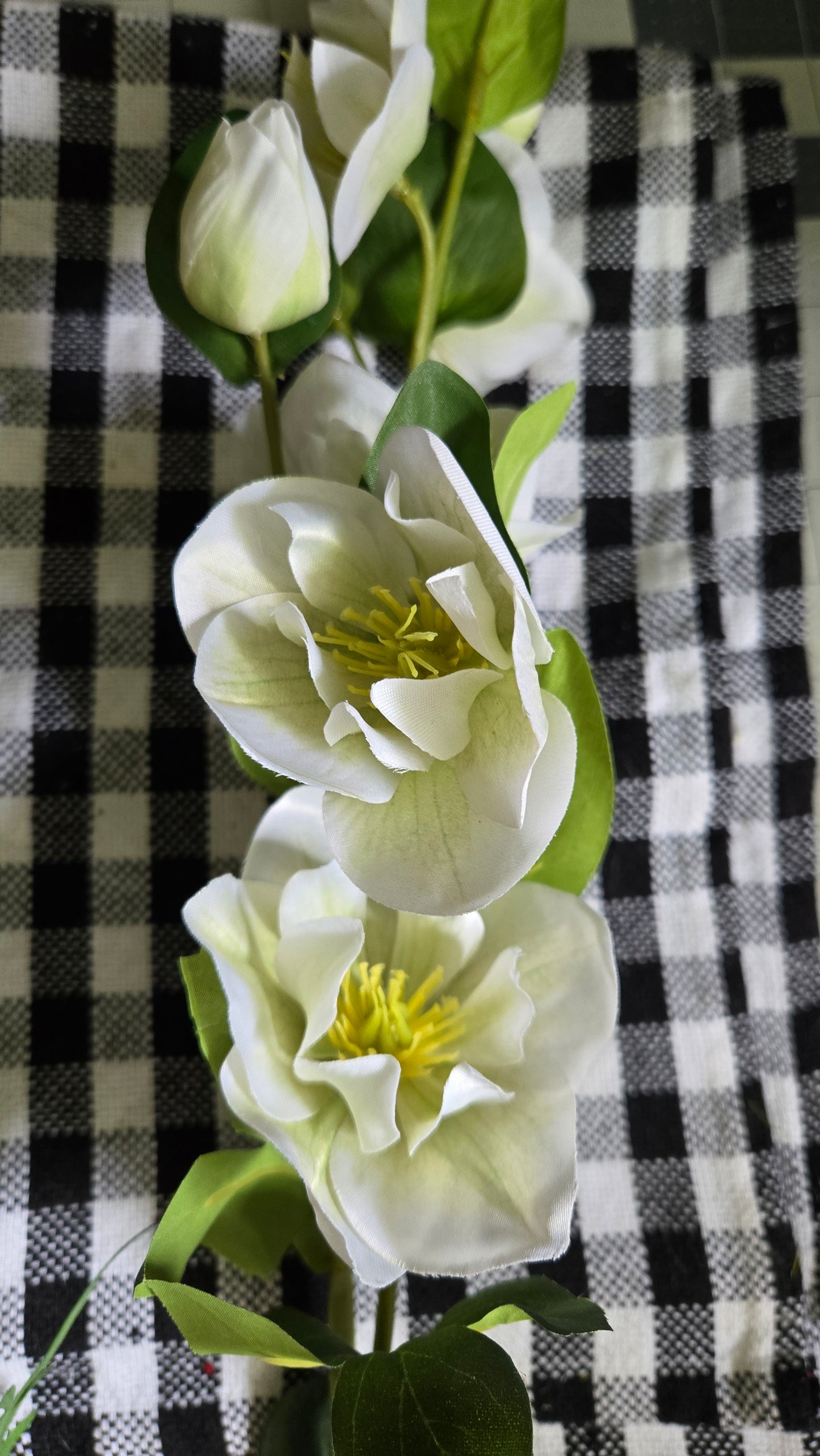 31" Helleborus Spray - Wedding Faux Florals