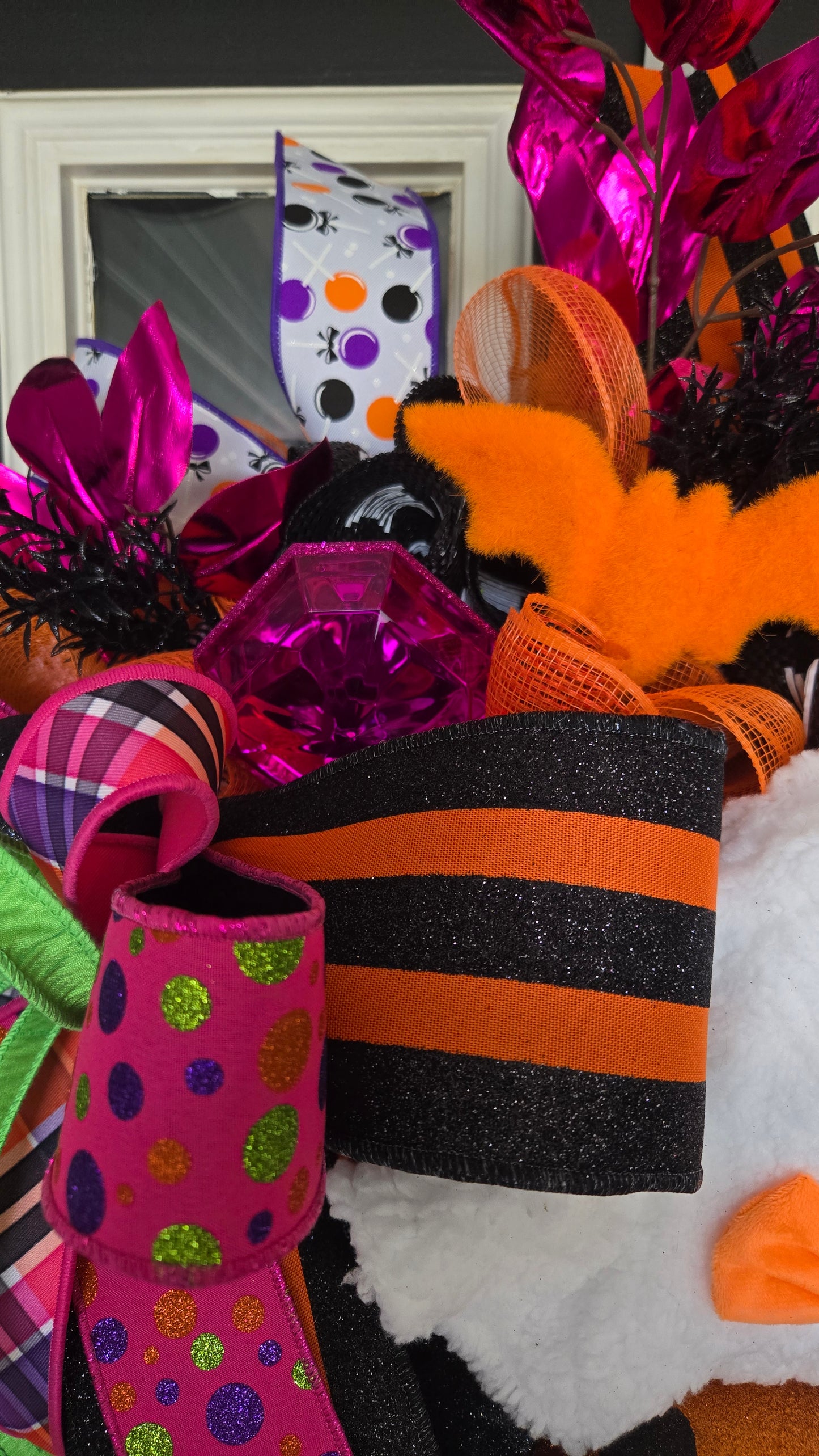Halloween Wreath - Cookies & Candy Boo Bash Ghost Front Door Decor