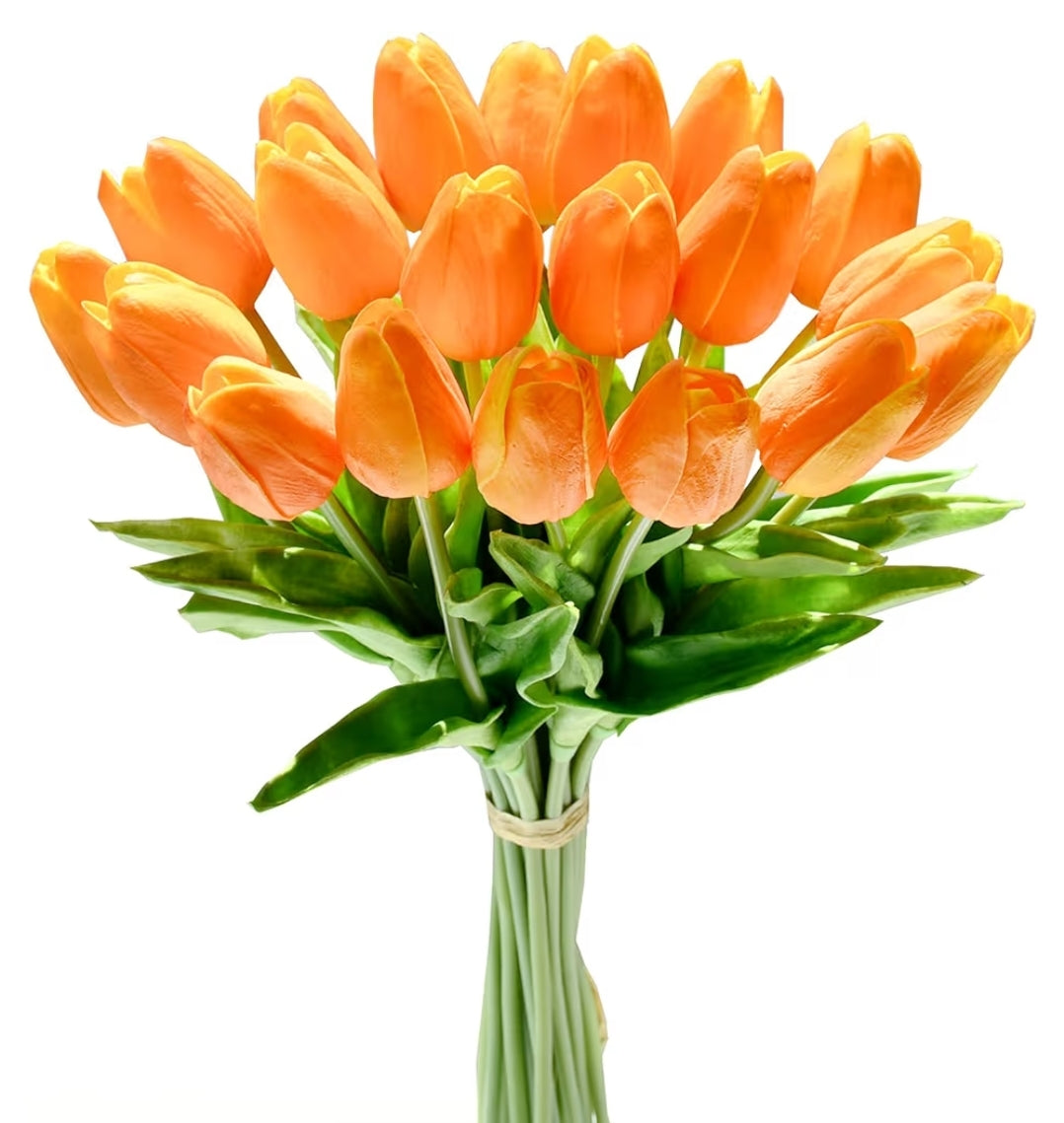 Real Touch Spring Tulip Custom Wreath - Made to Order in Multiple Color Options Stuffs n Things by JD