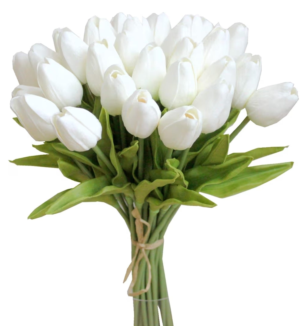 Real Touch Spring Tulip Custom Wreath - Made to Order in Multiple Color Options Stuffs n Things by JD