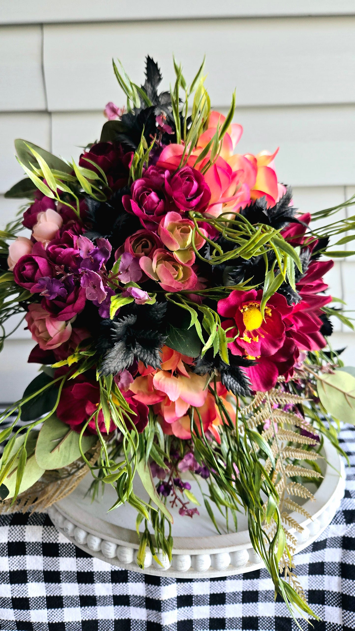 Gothic Skull Bust Arrangement - Mother's Day Gift Idea - Stuffs n Things by JD