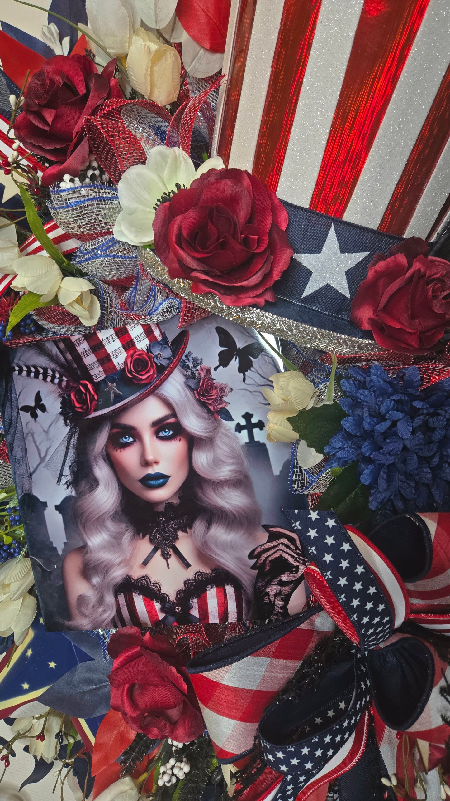 Gothic Patriotic Wreath