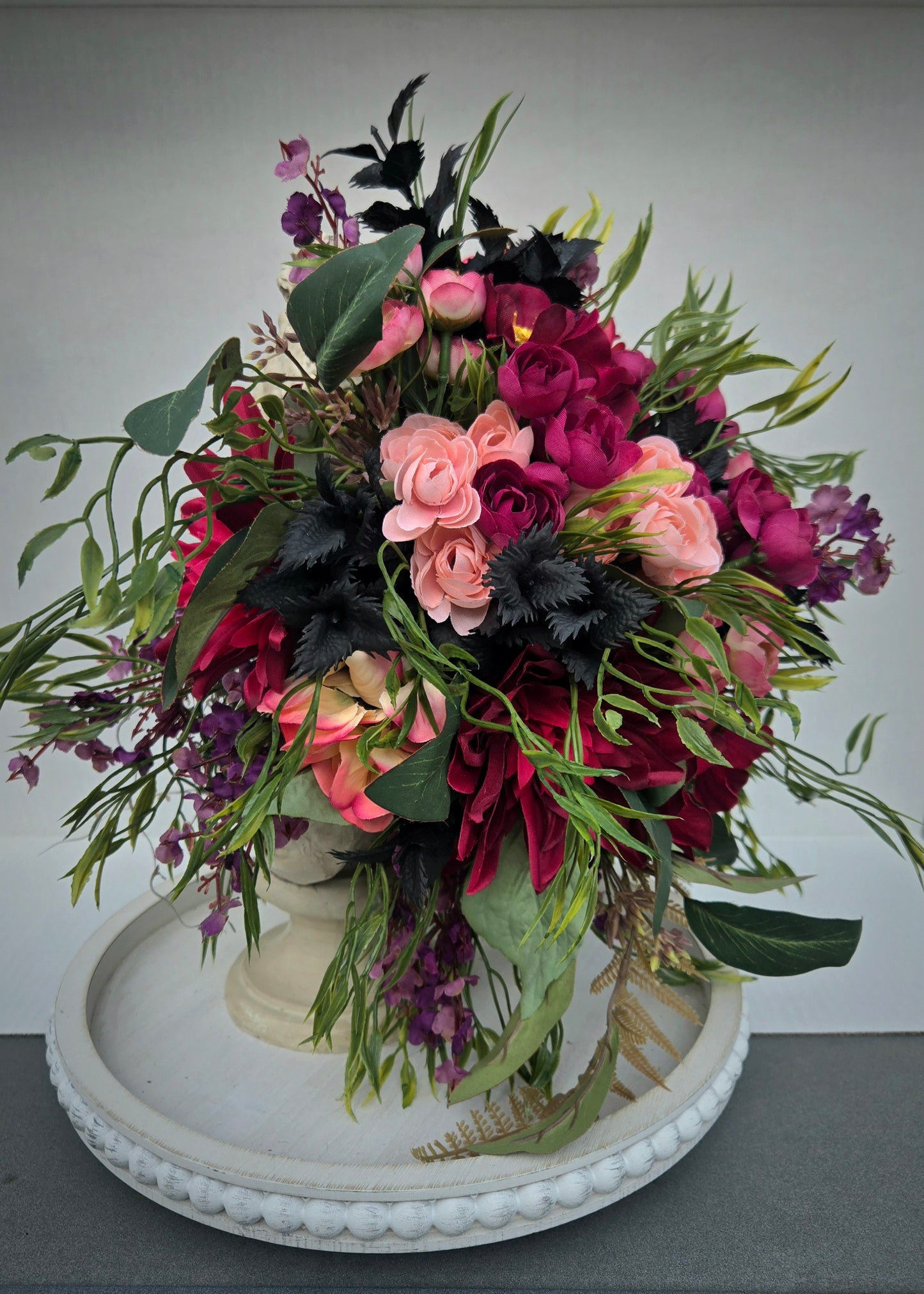 Gothic Skull Bust Arrangement - Mother's Day Gift Idea - Stuffs n Things by JD