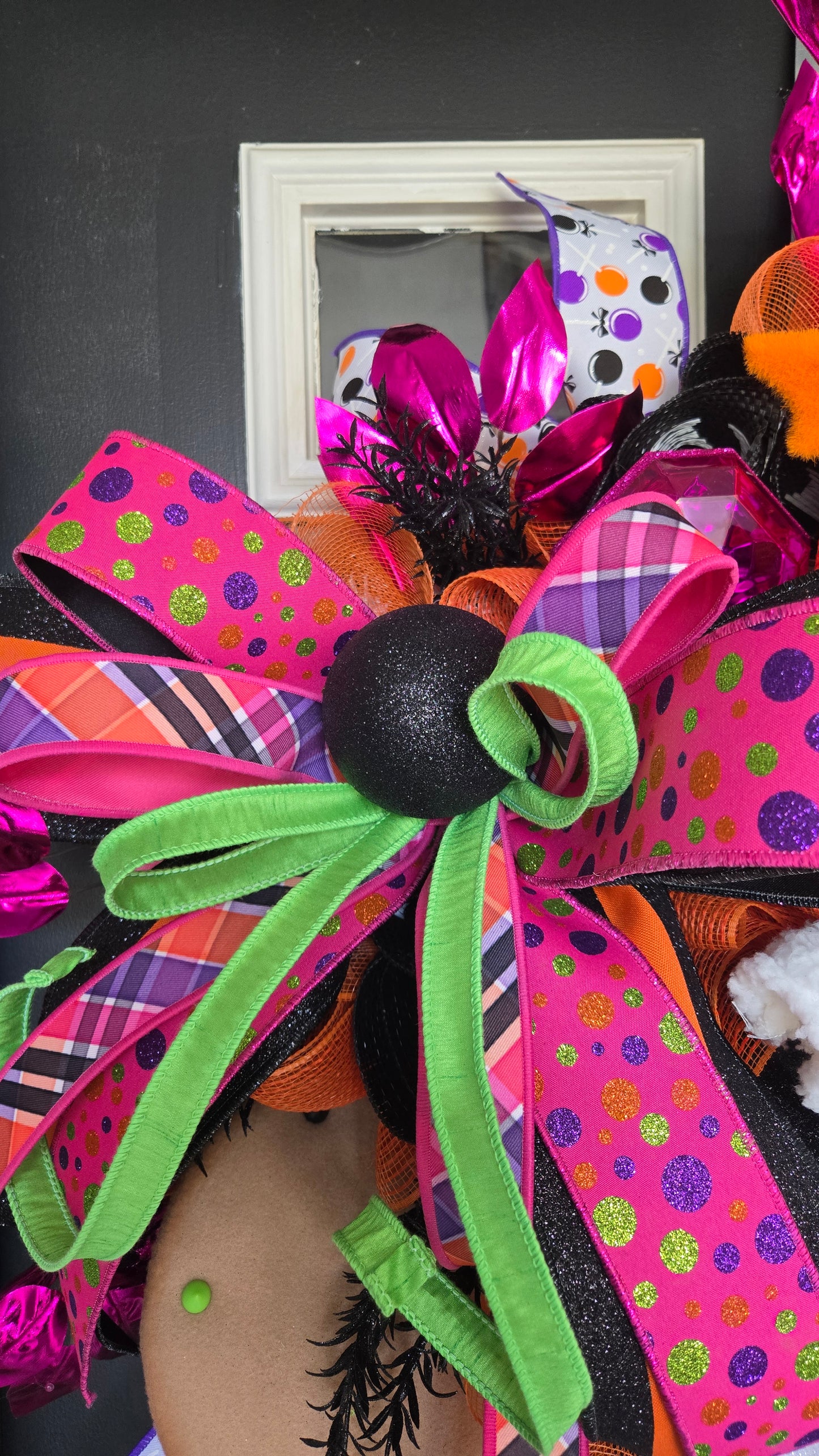Halloween Wreath - Cookies & Candy Boo Bash Ghost Front Door Decor