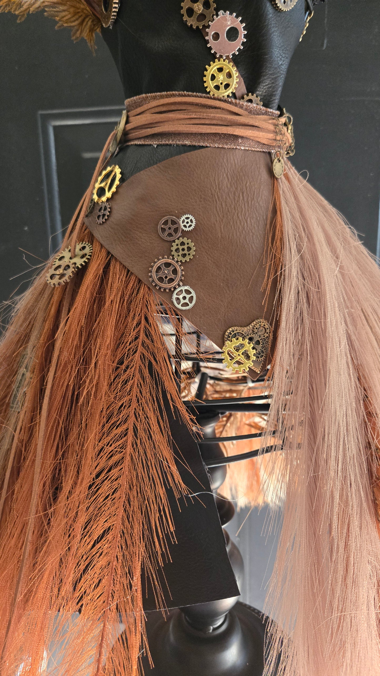 Steampunk Mannequin Art Dress Form - Industrial Gothic Decor