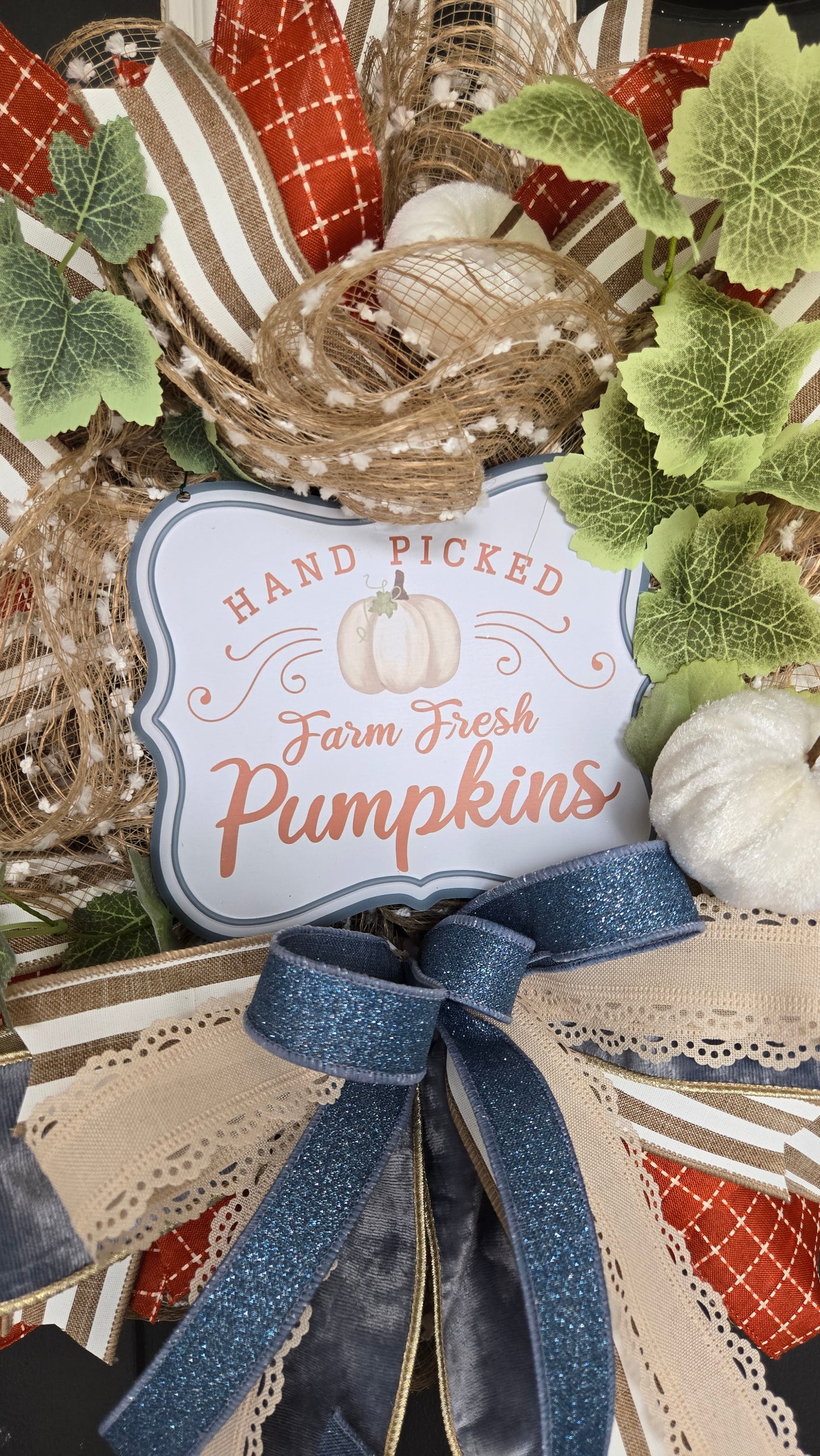 Fall Wreath - Farm Fresh Pumpkins
