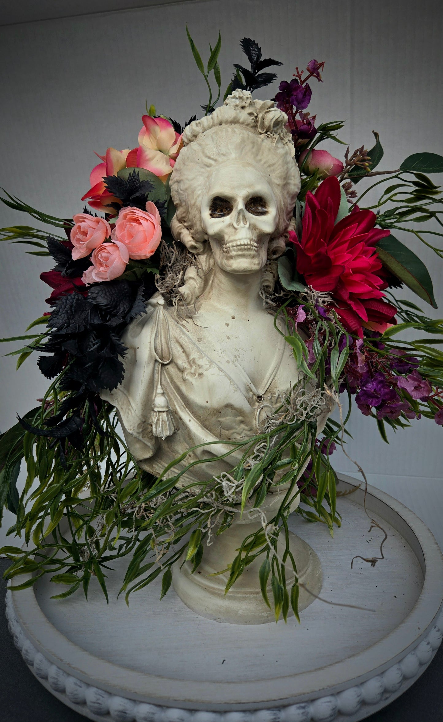 Gothic Skull Bust Arrangement - Mother's Day Gift Idea - Stuffs n Things by JD