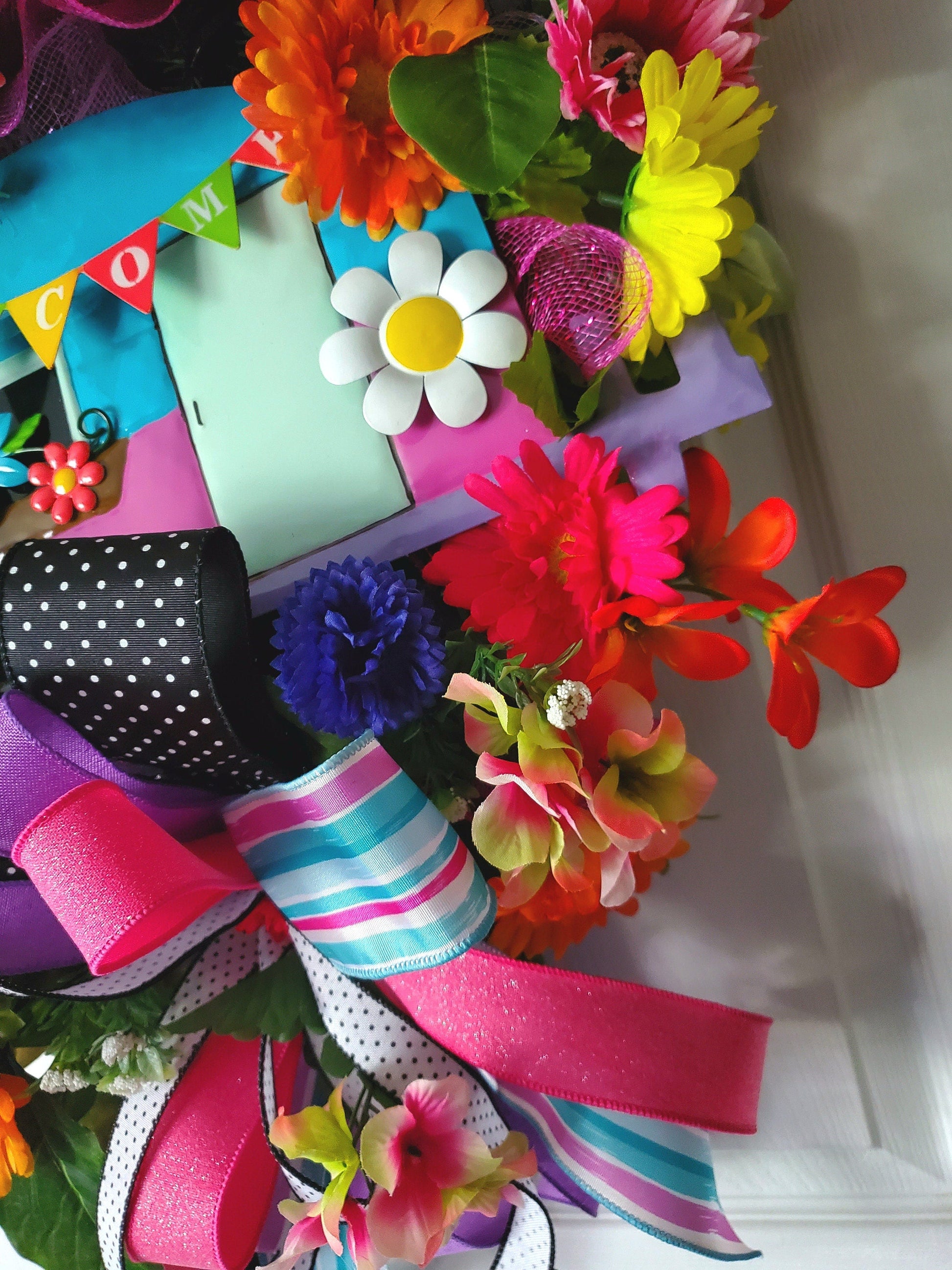 Glamping Camper/RV Welcome Front Door Wreath Stuffs n Things by JD