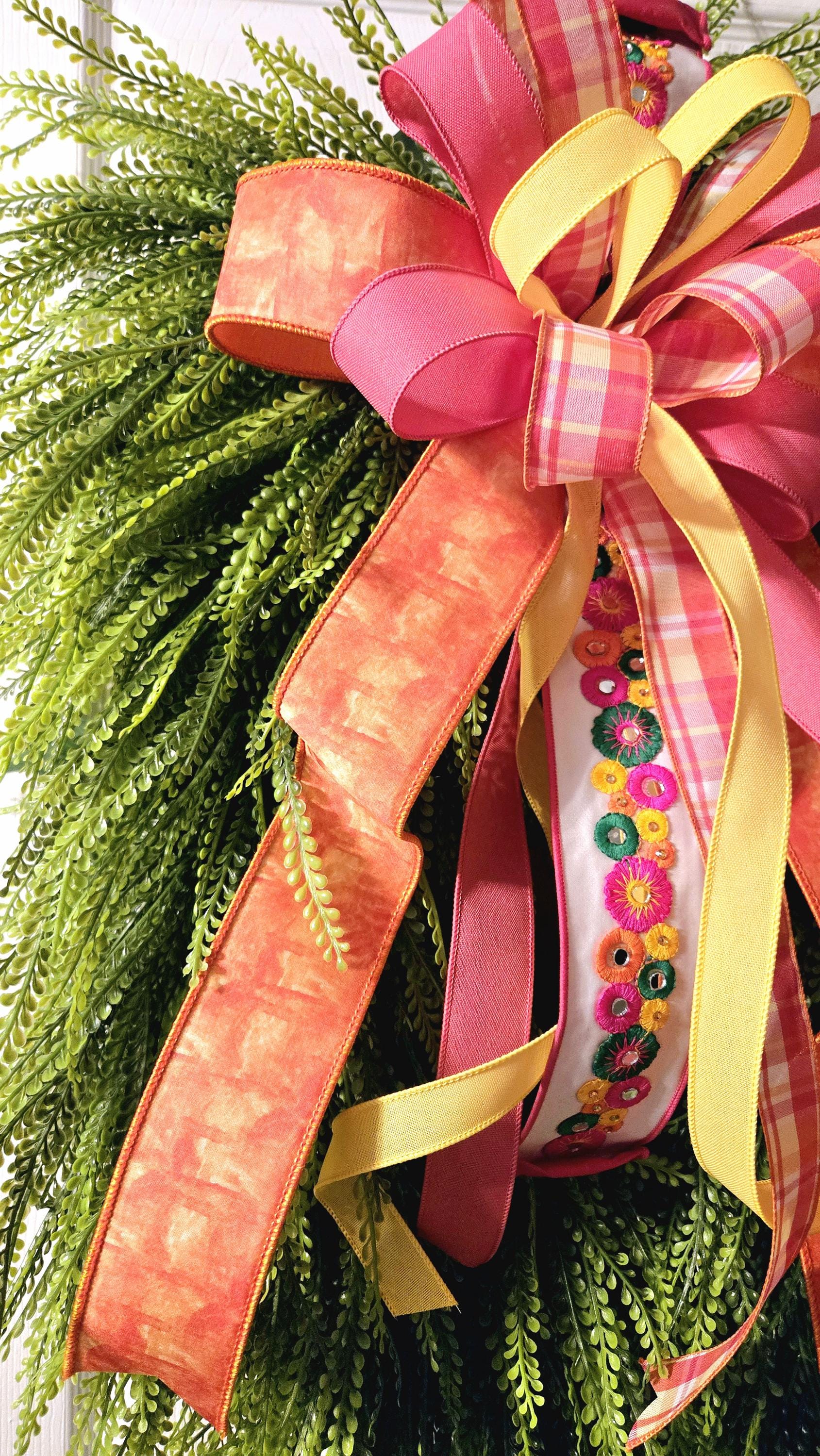 40x30 Bead Grass & Button Fern Every Day Greenery Wreath Stuffs n Things by JD