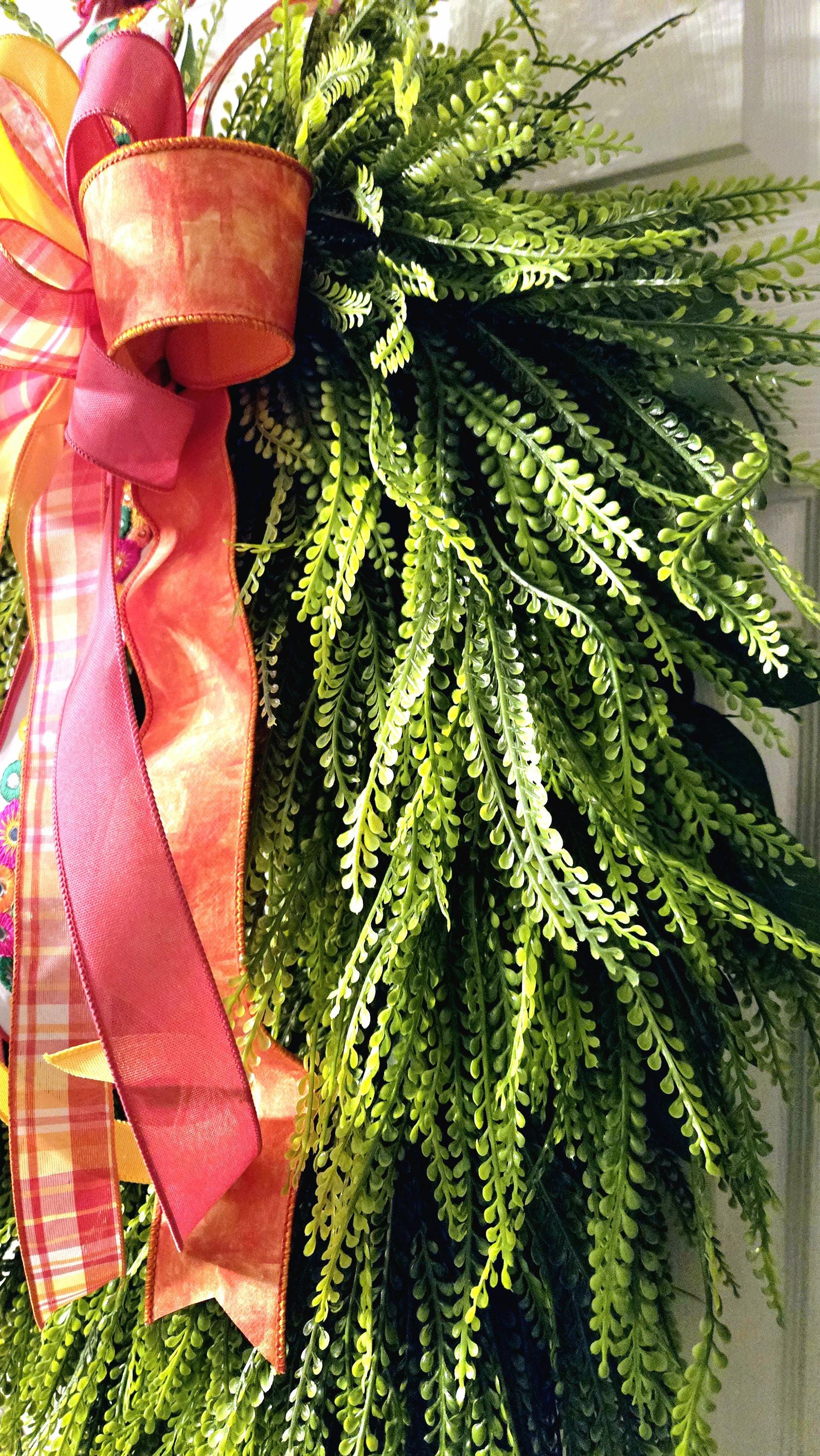 40x30 Bead Grass & Button Fern Every Day Greenery Wreath Stuffs n Things by JD
