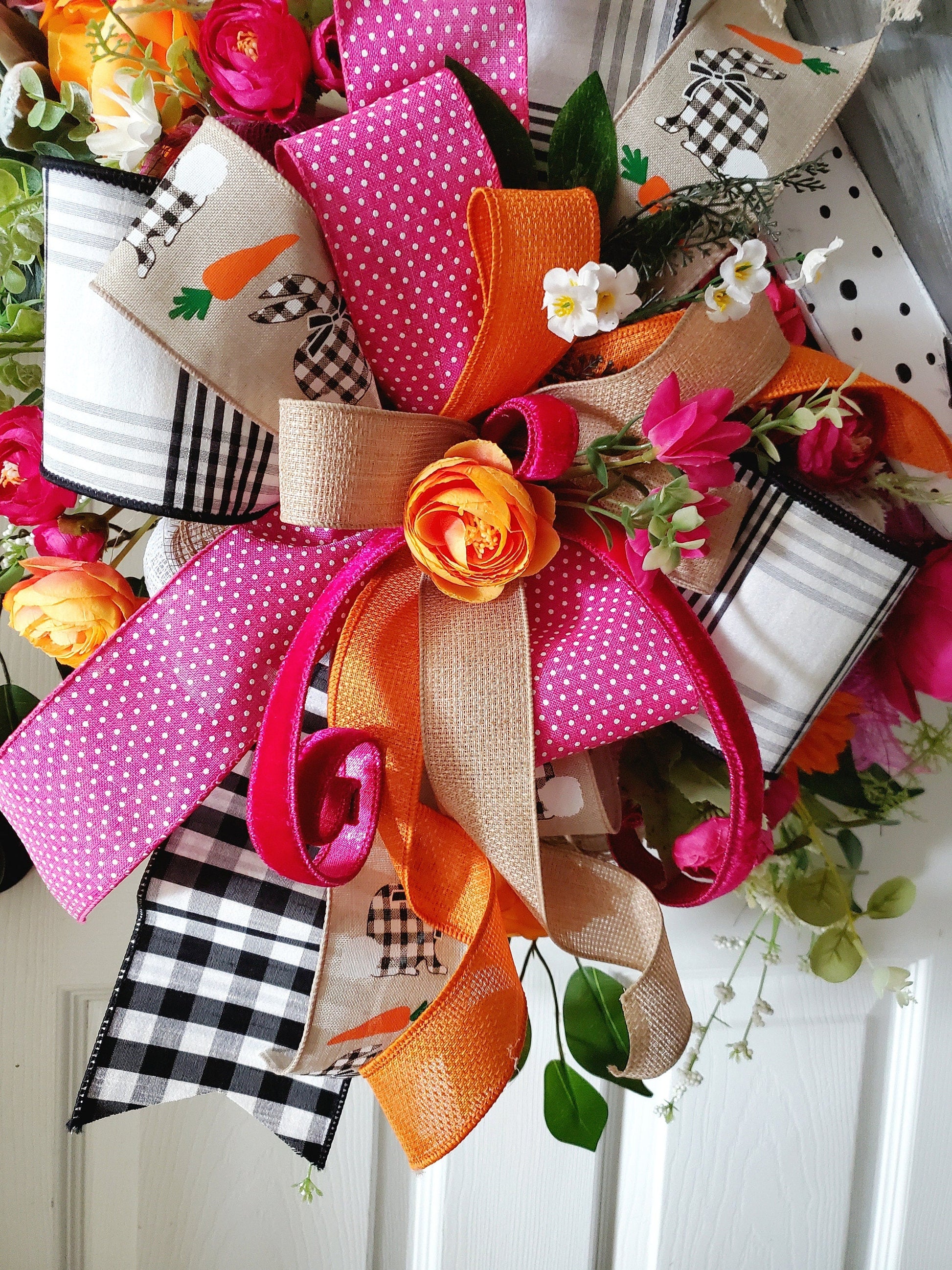 Farmhouse Style Carrot Front Door Wreath Stuffs n Things by JD
