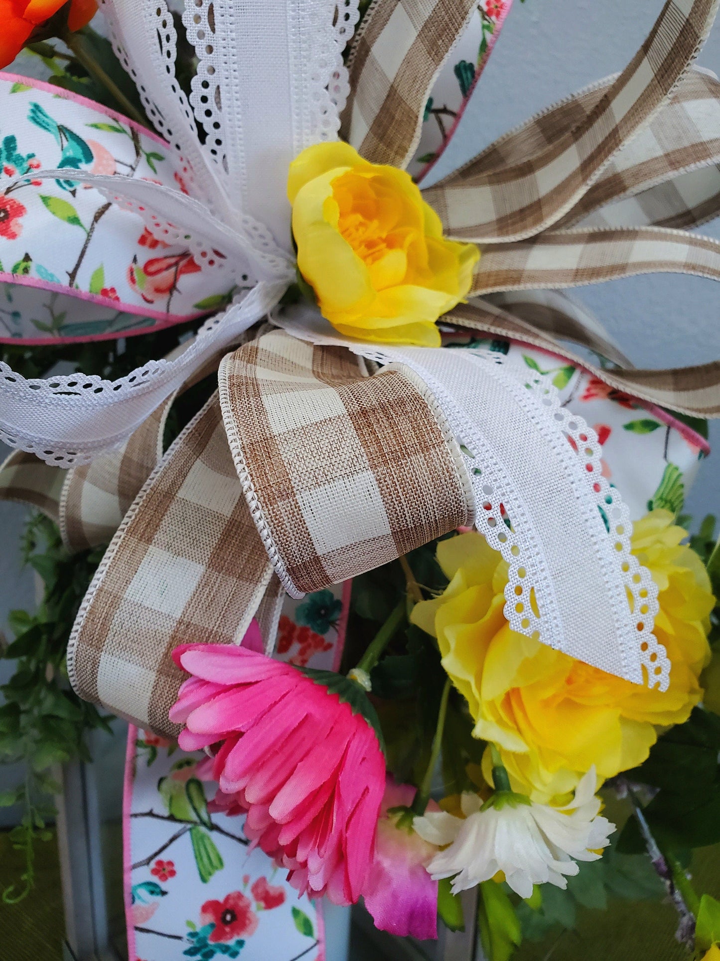 Spring Wildflower Wildflower Lantern Swag and Lantern My Store