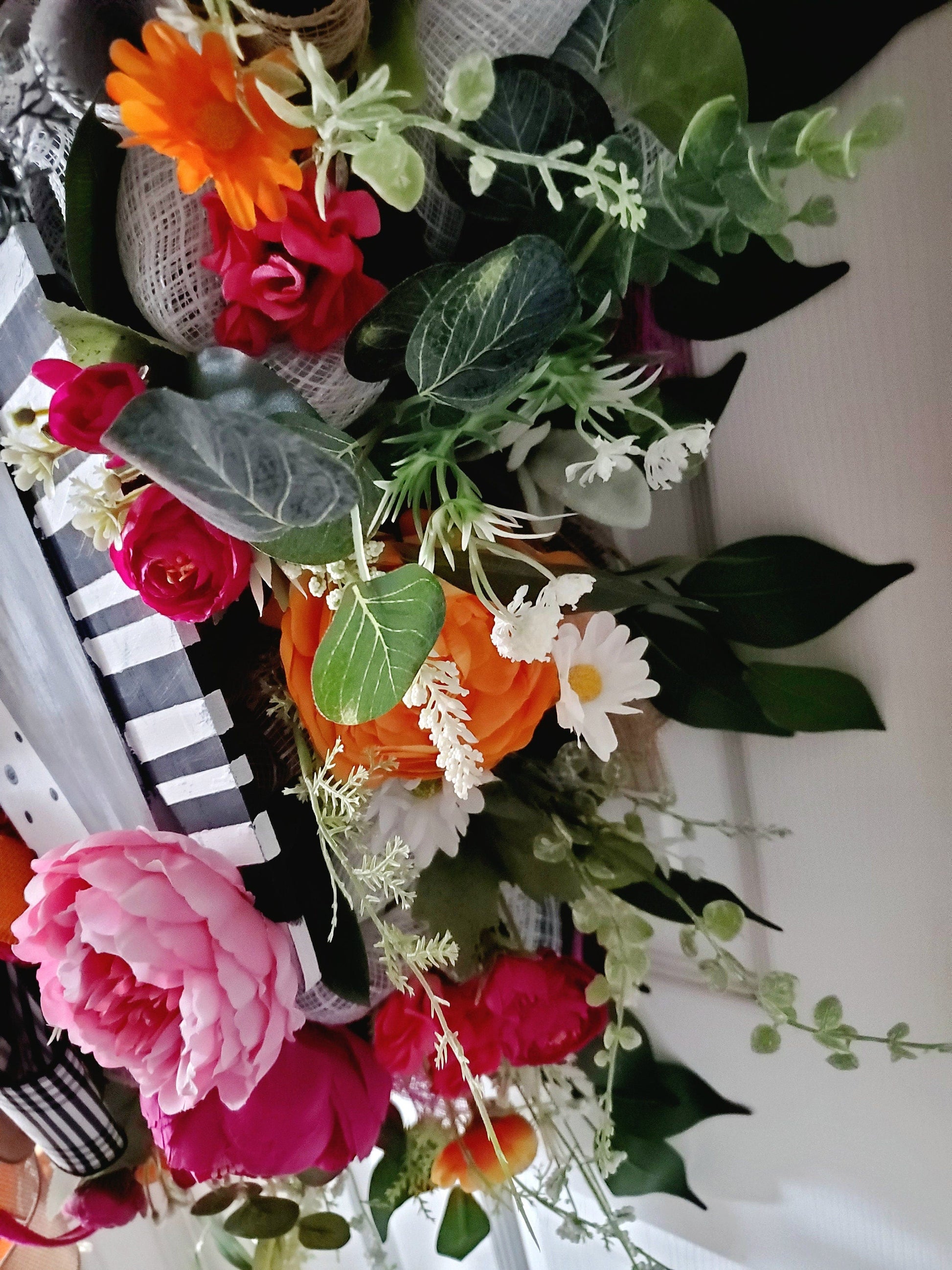 Farmhouse Style Carrot Front Door Wreath Stuffs n Things by JD