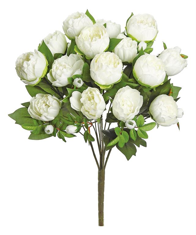 23" Realistic Peony Bush - Multiple Colors