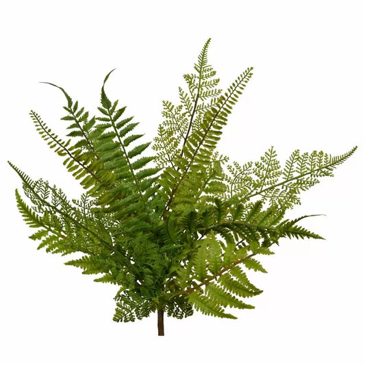 19" Real Touch Fern Bush