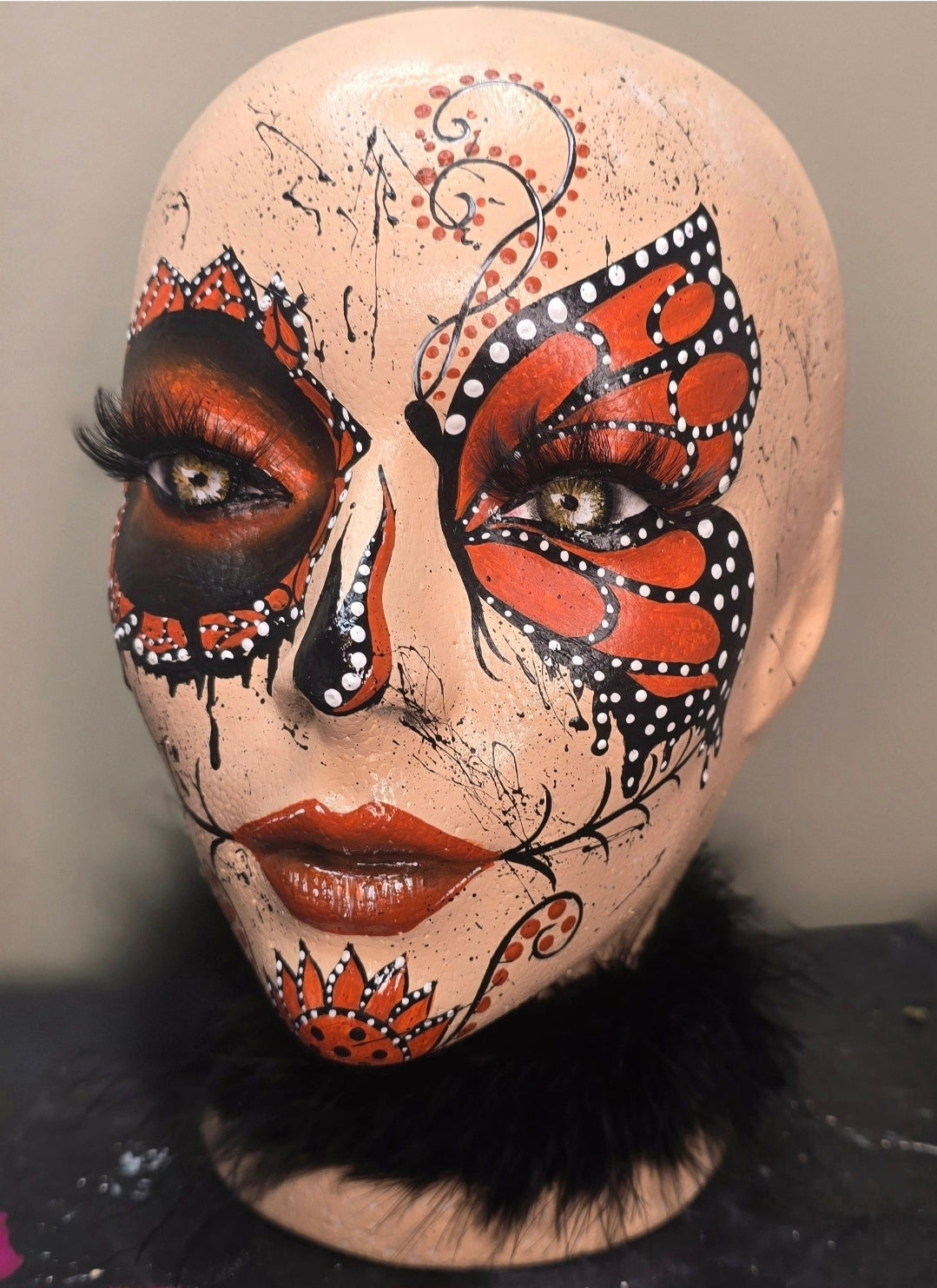 Monarch Día de los Muertos Centerpiece, Day of the Dead Arrangement