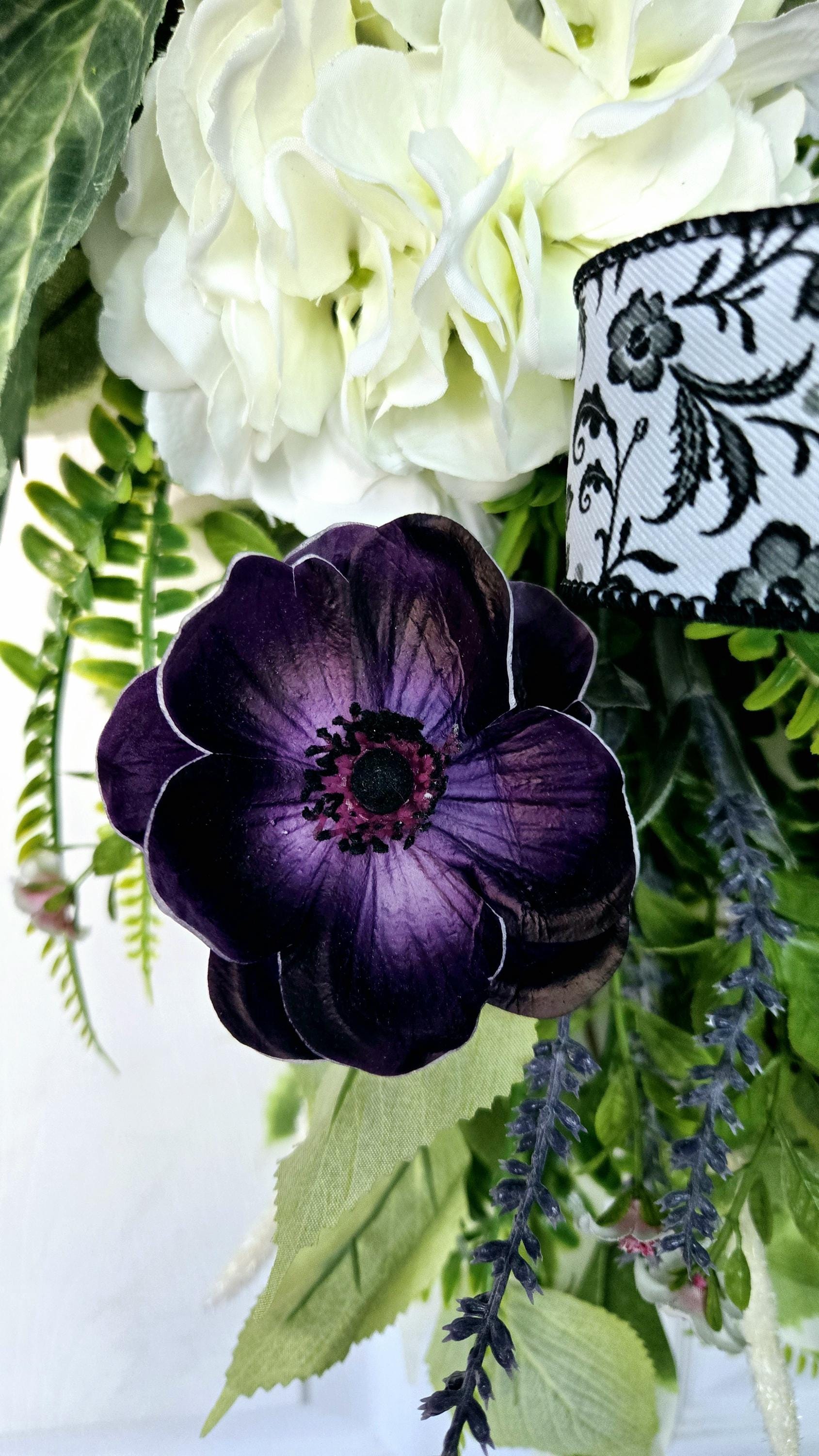 Spring or Summer Purple Every Day Front Door Wreath Stuffs n Things by JD