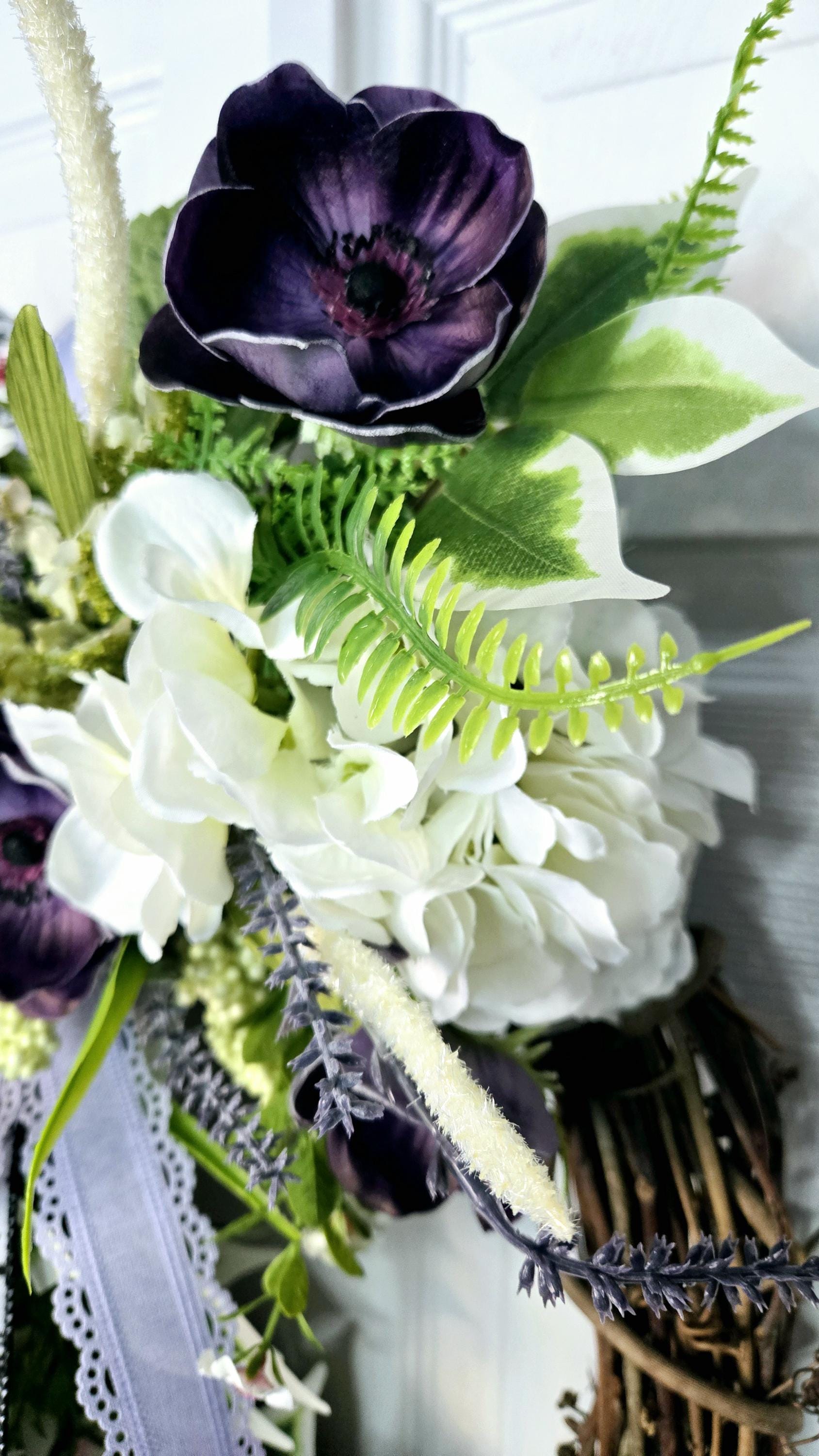 Spring or Summer Purple Every Day Front Door Wreath Stuffs n Things by JD