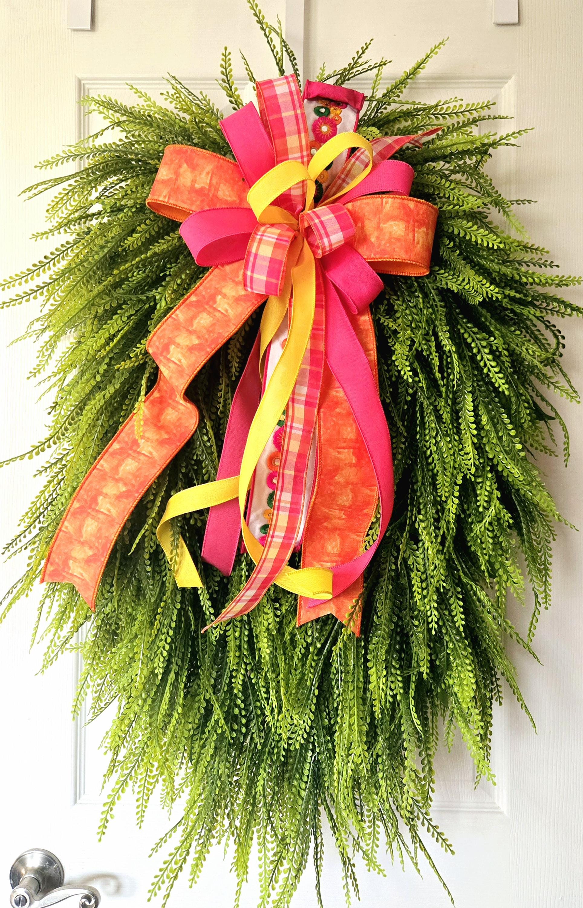 40x30 Bead Grass & Button Fern Every Day Greenery Wreath Stuffs n Things by JD